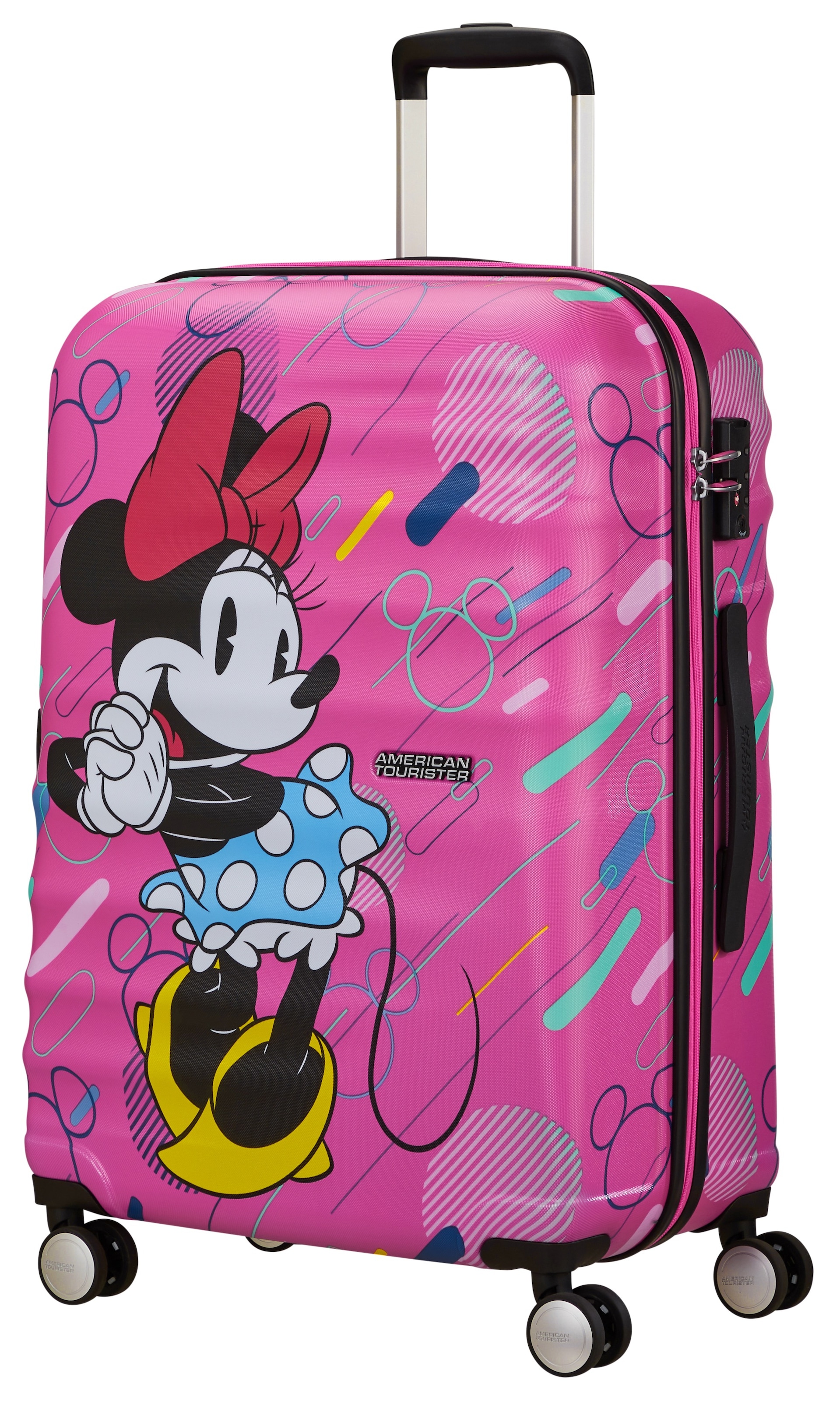 American Tourister® Kinderkoffer »WAVEBREAKER DISNEY 67«, 4 St. Rollen, Kinderreisegepäck Koffer TSA-Zahlenschloss