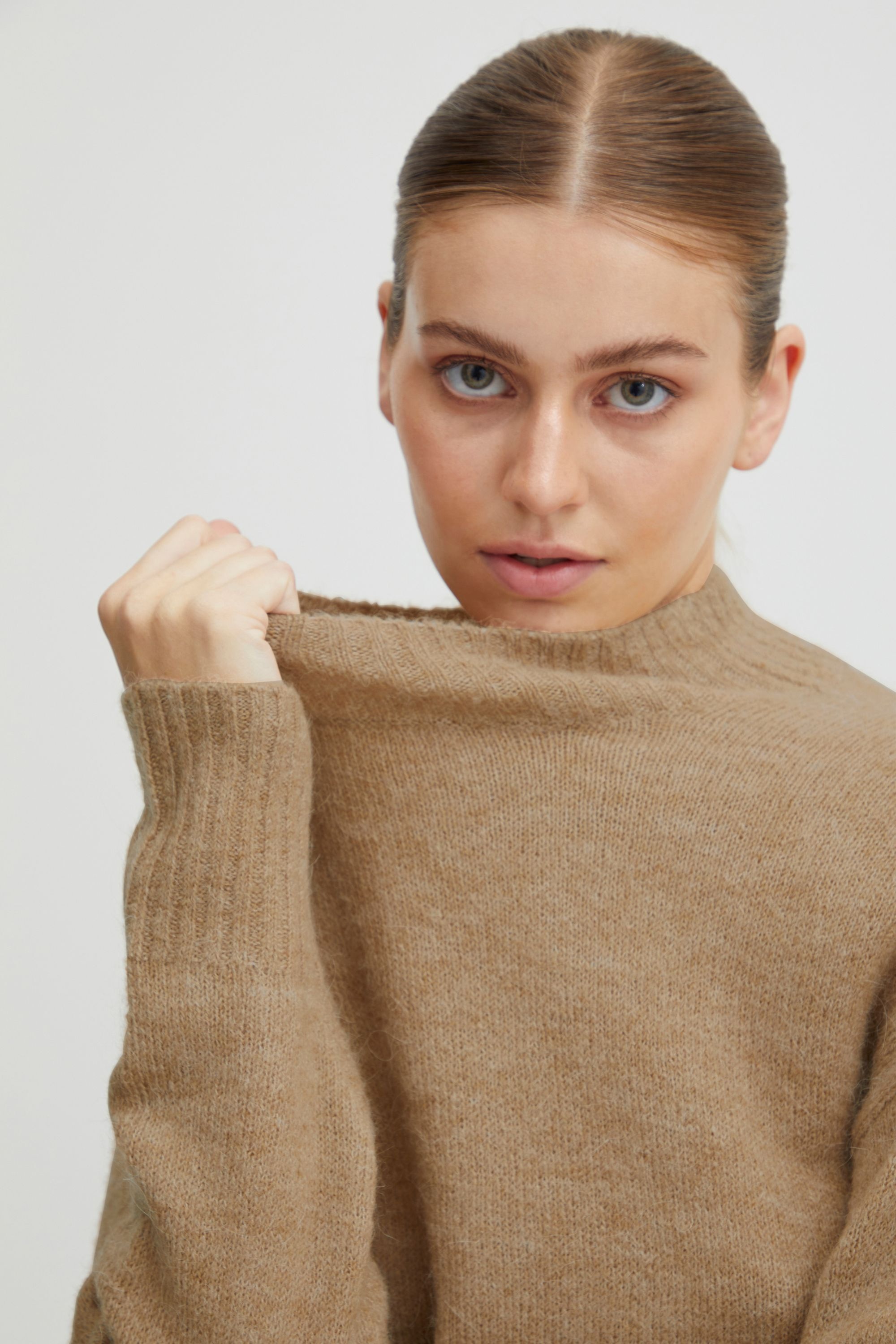 Ichi Strickfleece-Pullover »Strickpullover IHKamara«