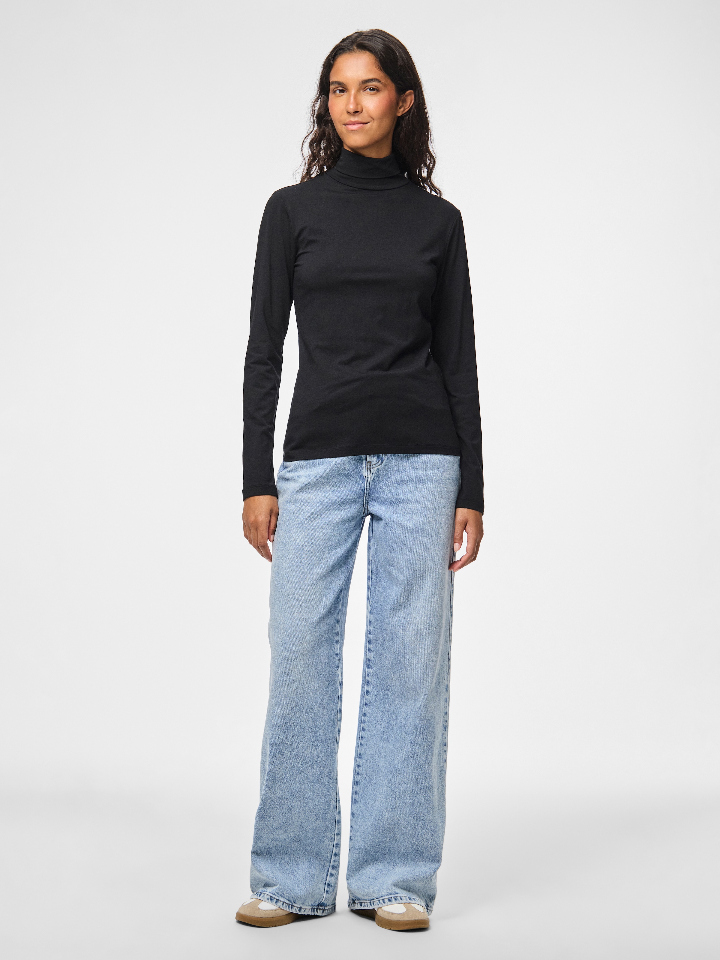 pieces Rollkragenshirt »PCSIRENE LS ROLLNECK TOP JRS NOOS«