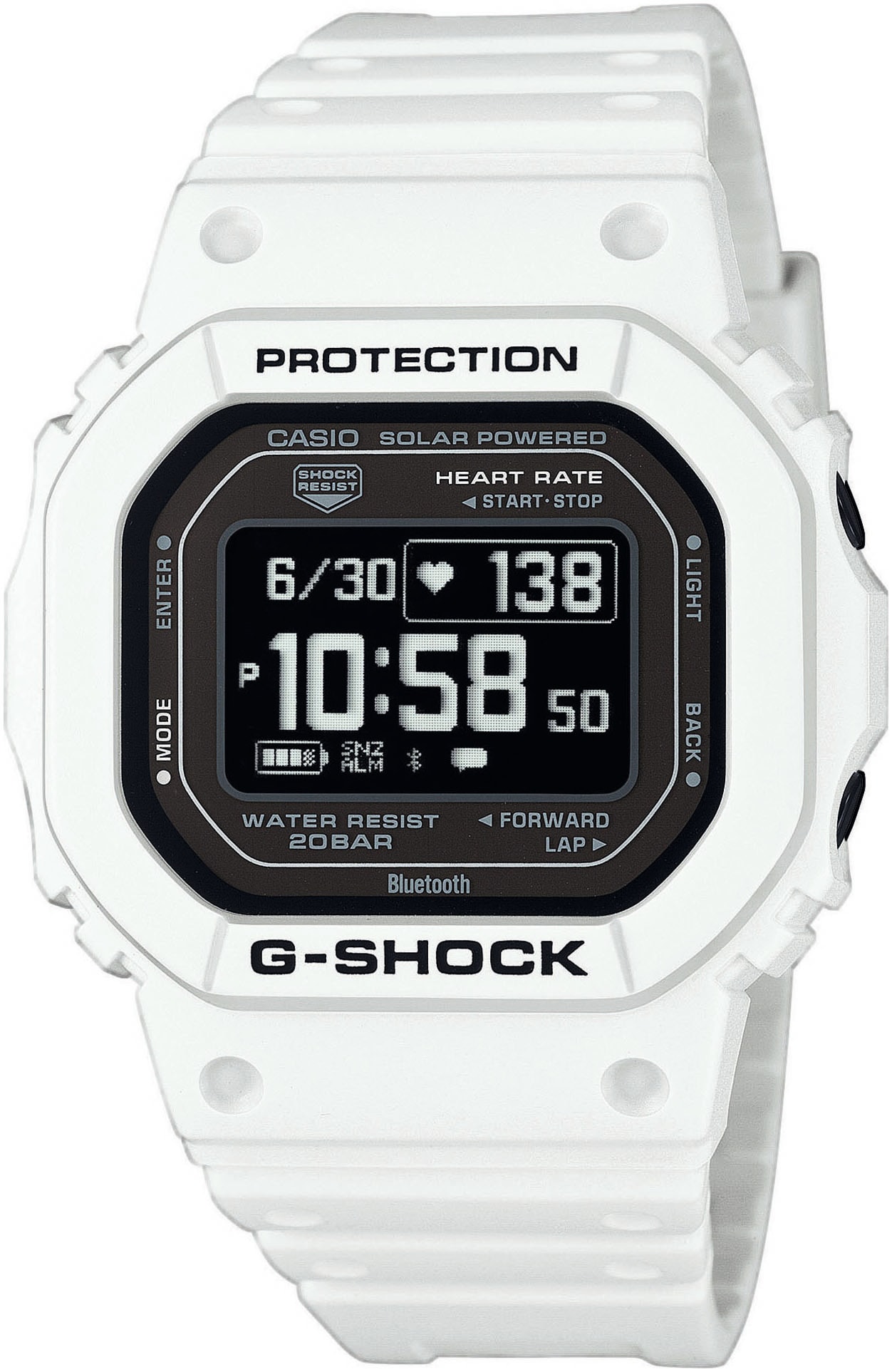 CASIO G-SHOCK Smartwatch, Solaruhr, Armbanduhr, Damen, Herren, Schrittzähler, Timer)