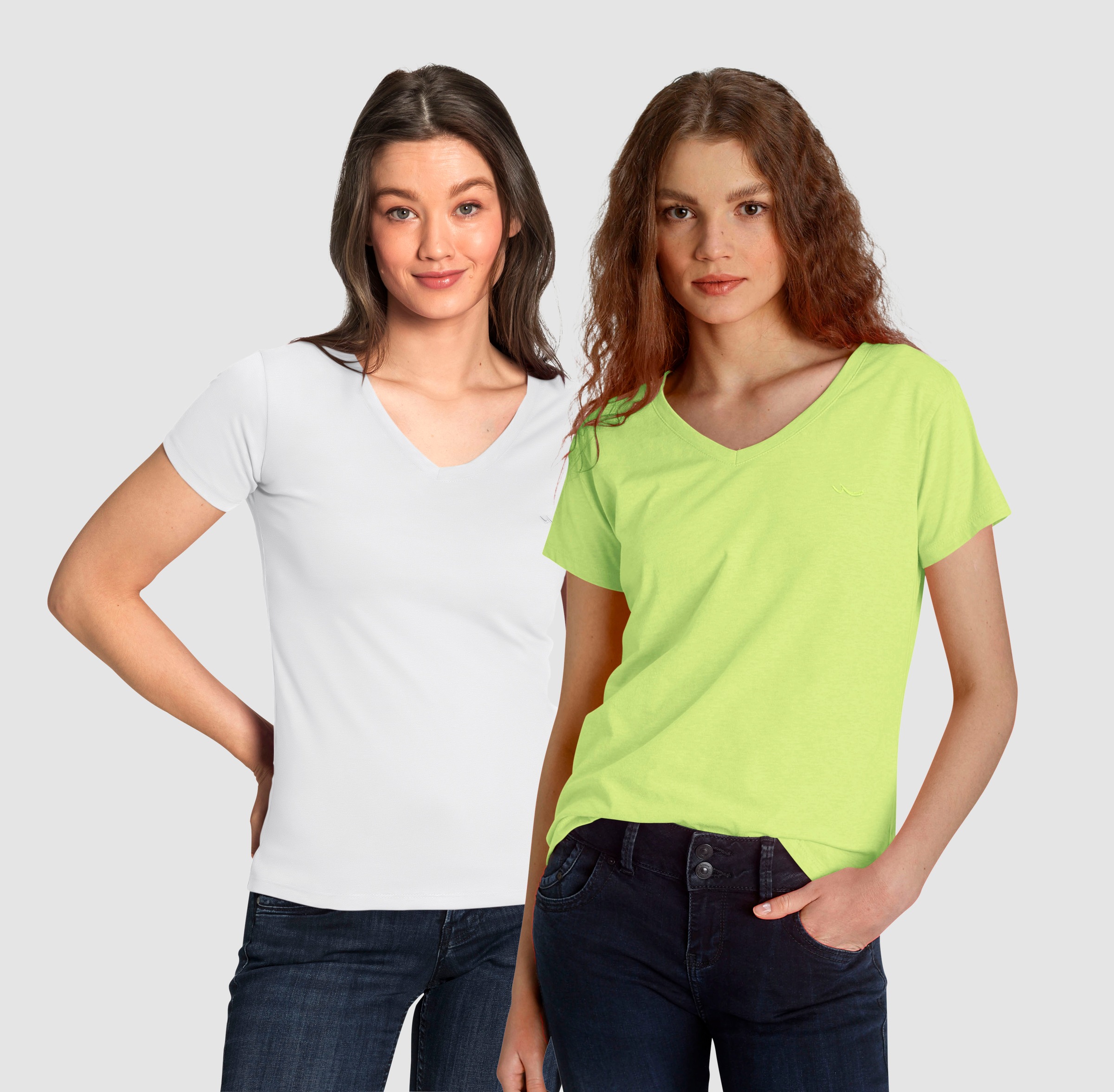 LTB Kurzarmshirt »ASYONDP«, (2 tlg.), als DOPPELPACK in tollen Farbkombinationen mit kleiner Logo Stickerei - EXKLUSIV