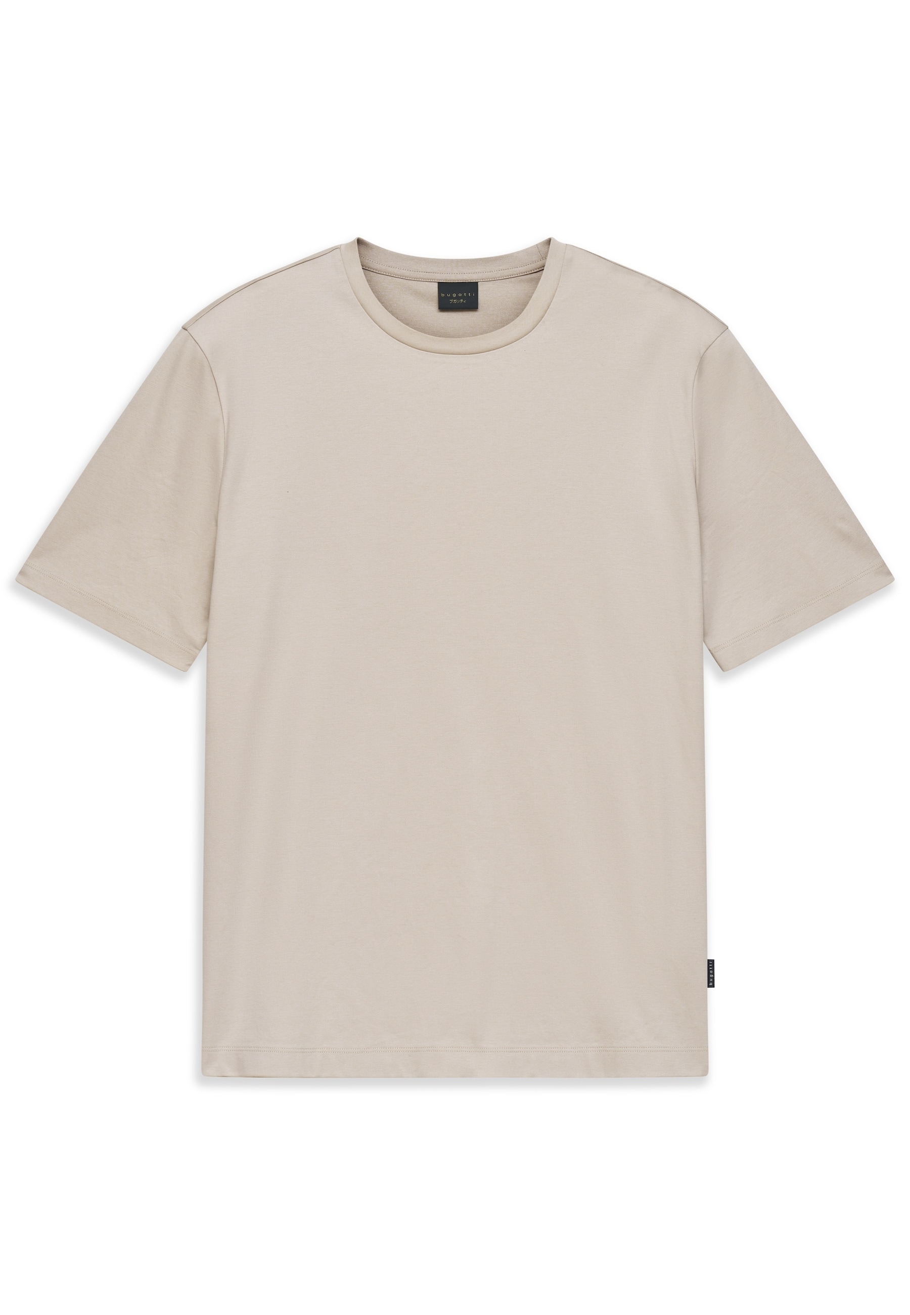 bugatti T-Shirt elegant mit Rundhals