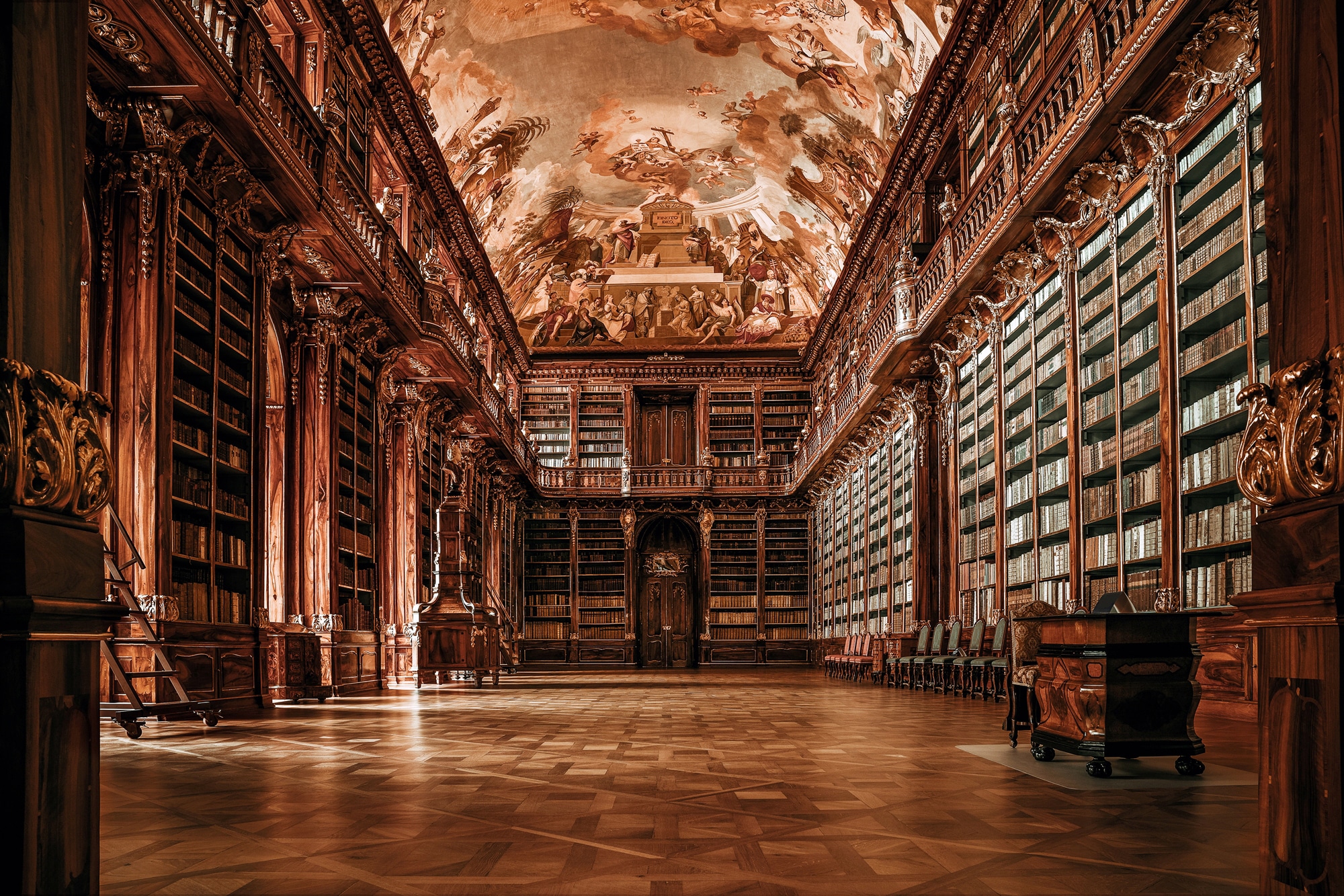 Papermoon Fototapete »ARCHITEKTUR-ALTE BIBLIOTHEK«