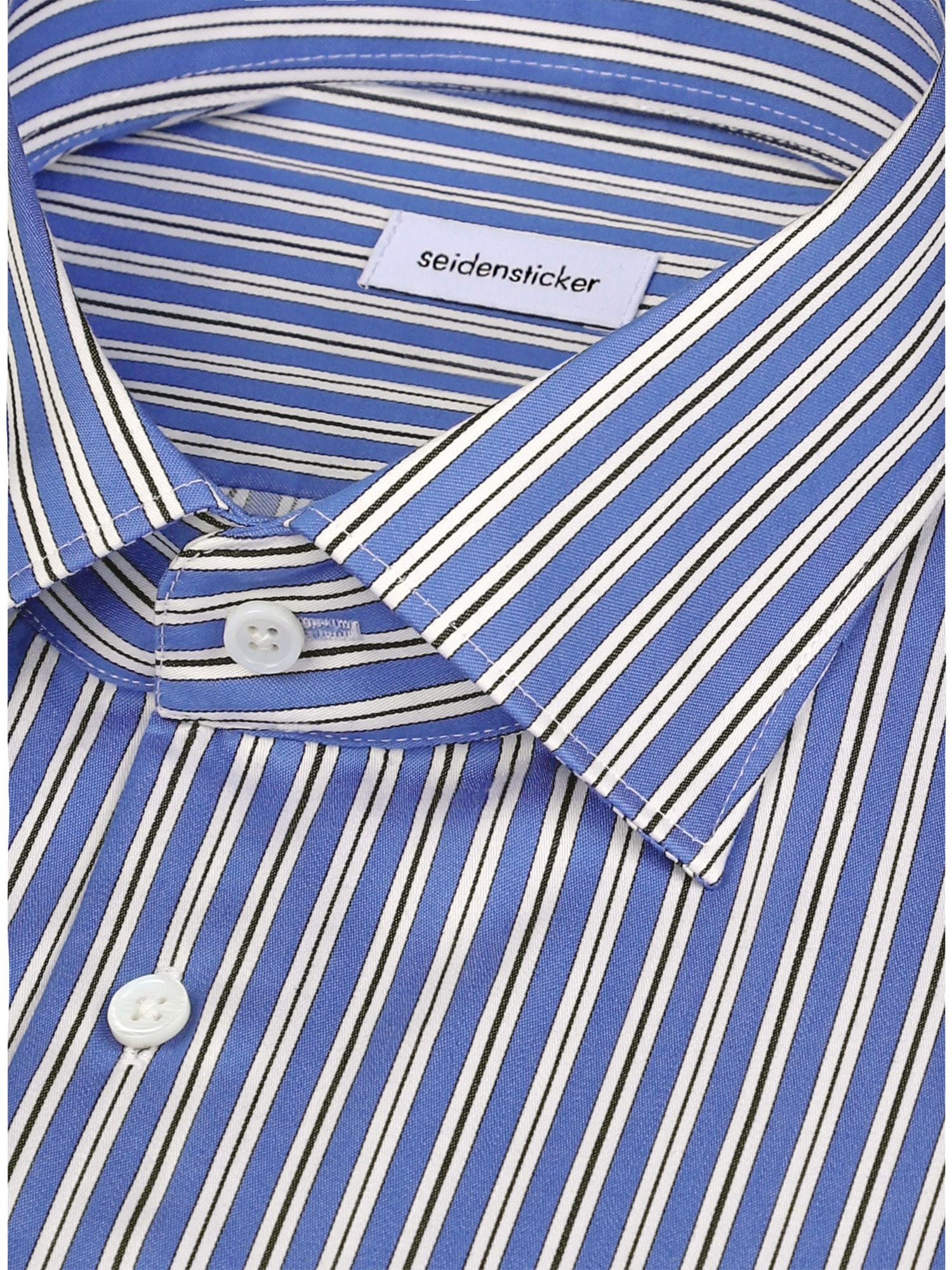 seidensticker Businesshemd »Schwarze Rose« Regular 1/1 Kentkragen Gestreift