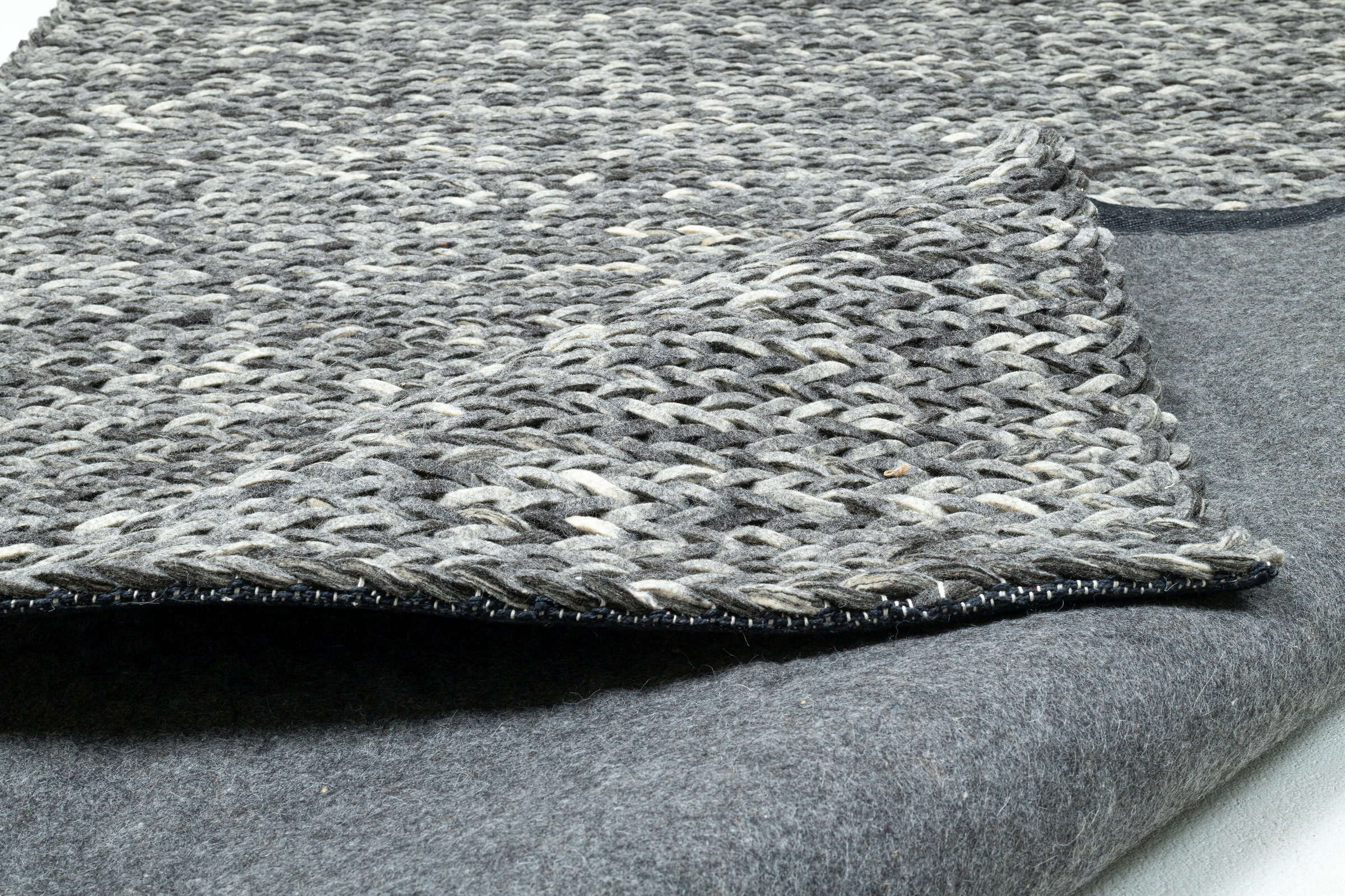 THEKO Wollteppich »Arlberg«, rechteckig, 23 mm Höhe, reine Wolle, Strickoptik, ideal im Wohnzimmer & Schlafzimmer