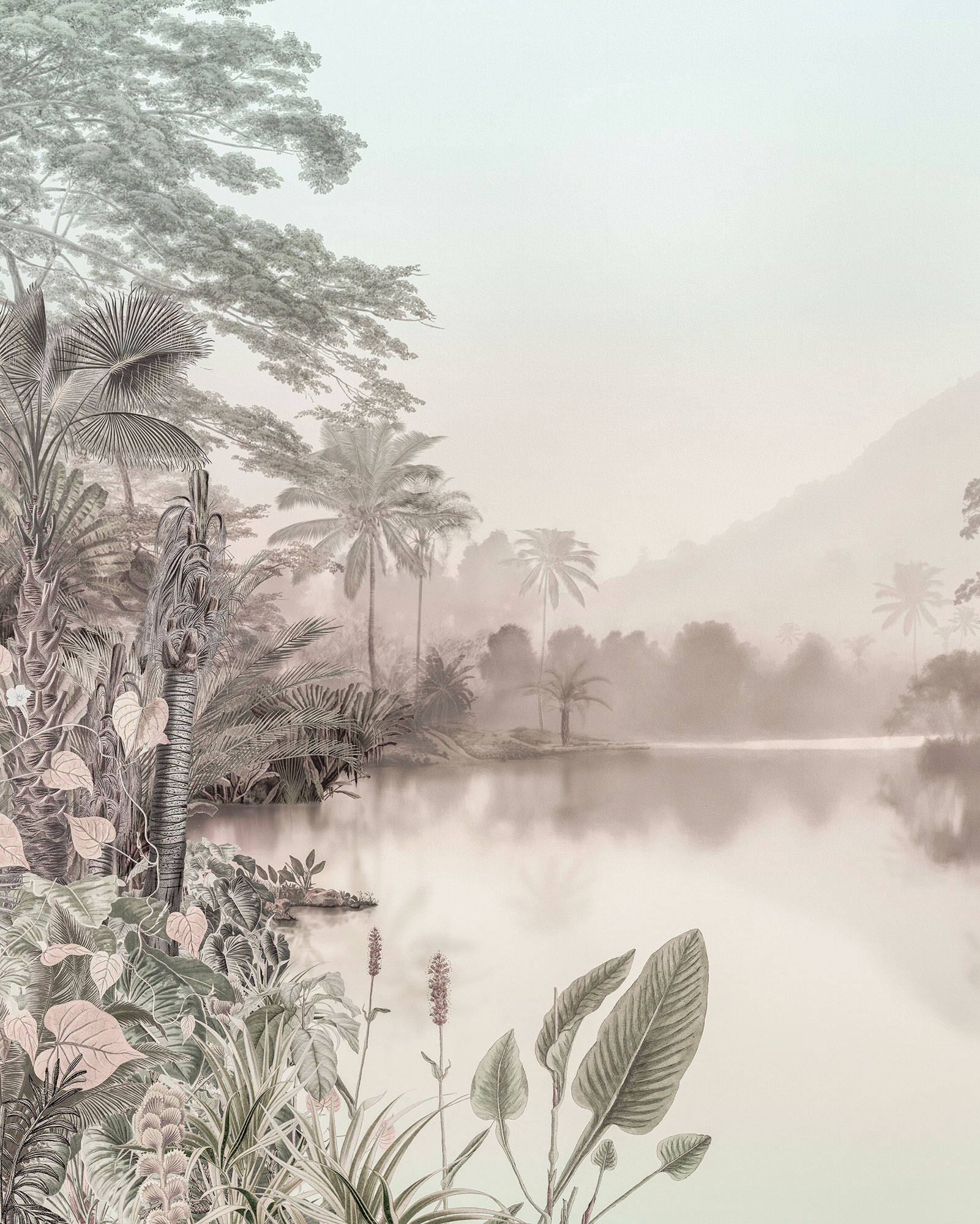 Komar Vliestapete »Lac des Palmiers«, 200x250 cm (Breite x Höhe) online  bestellen bei OTTO
