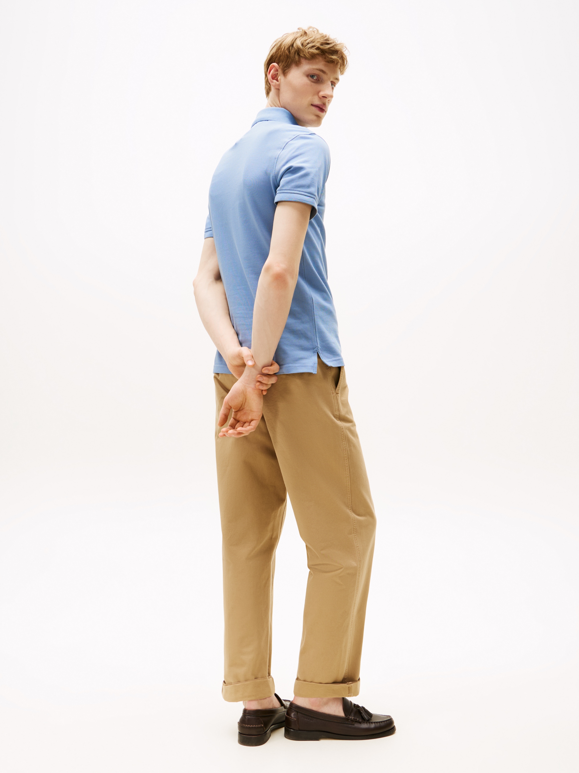Tommy Hilfiger Poloshirt »1985 SLIM POLO«, Markenstickerei, aus Baumwoll-Piqué