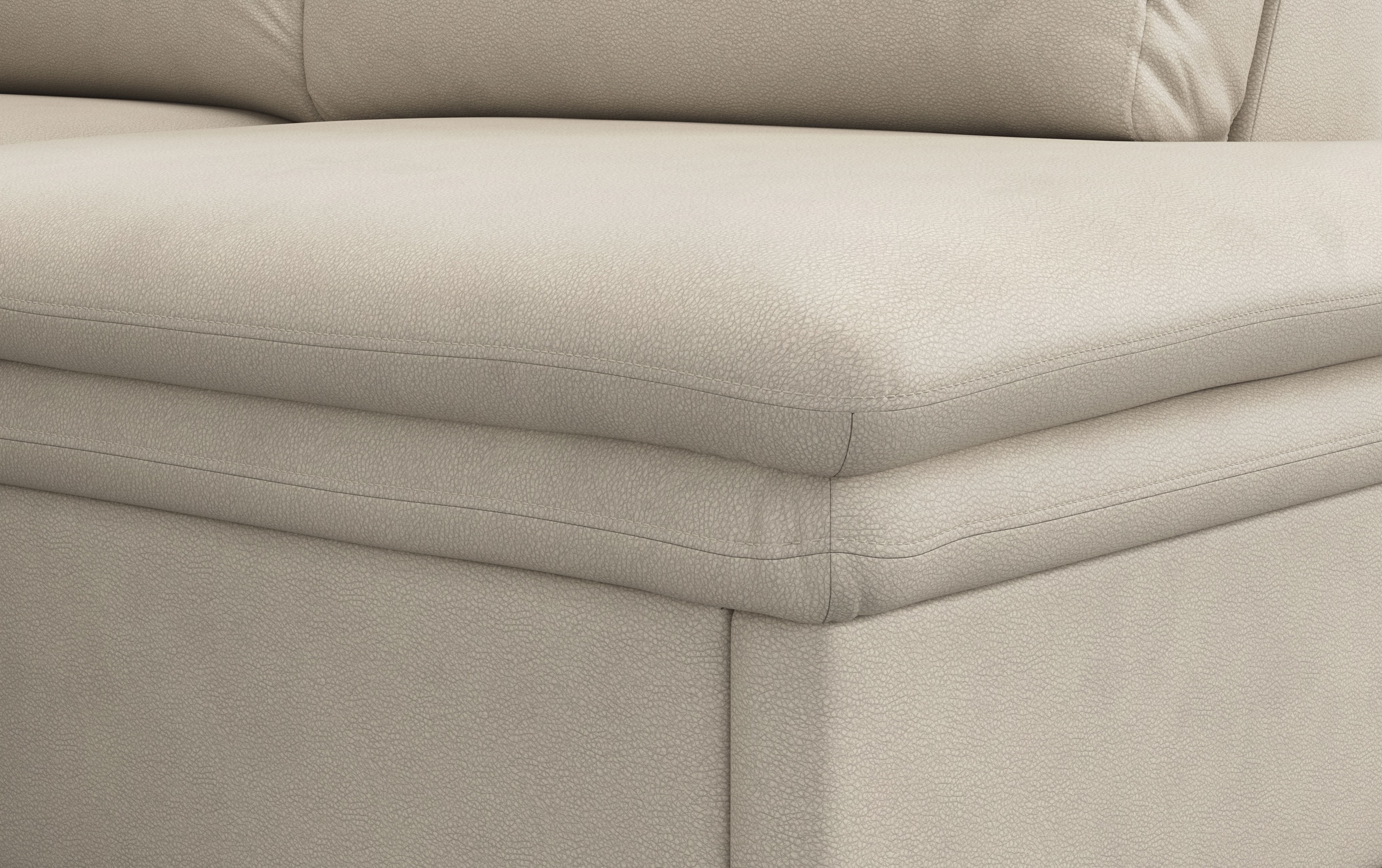 COTTA Ecksofa »Leandra L-Form«, wahlweise mit Bettfunktion & Bettkasten