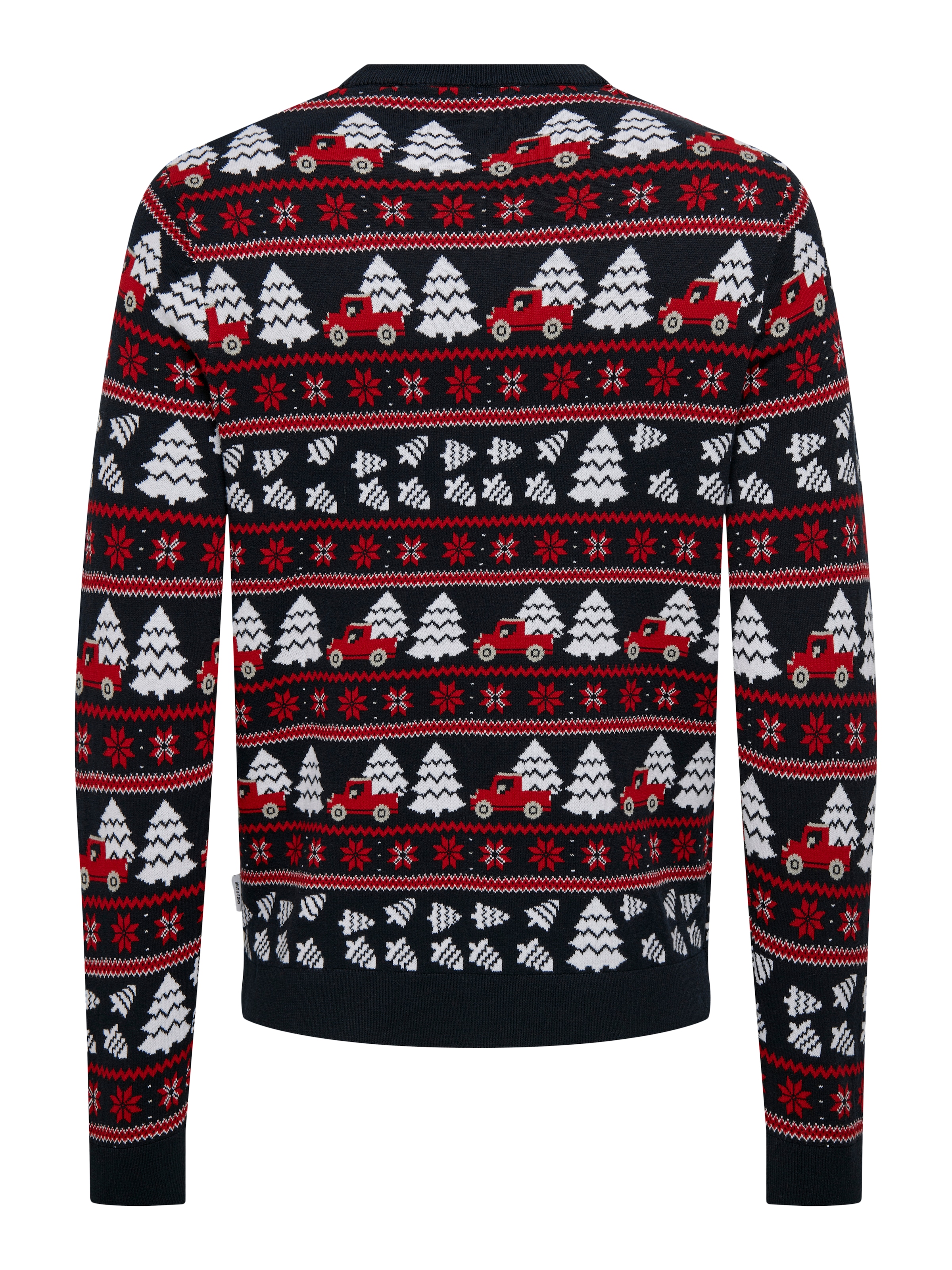 ONLY & SONS Rundhalspullover »ONSXMAS REG 5 JAQ CREW KNIT«