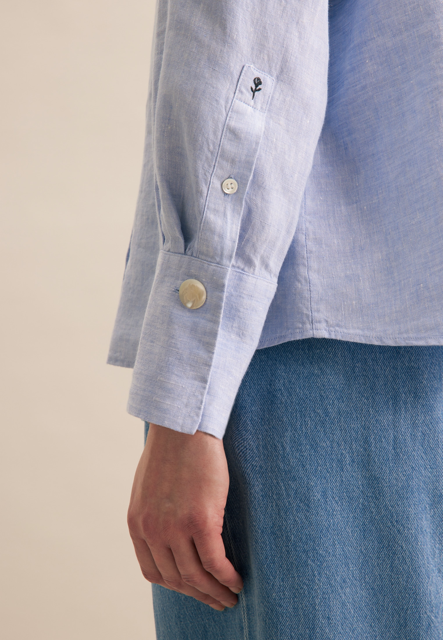 seidensticker Hemdbluse »Schwarze Rose« 1/1 Extra extra kurz Uni