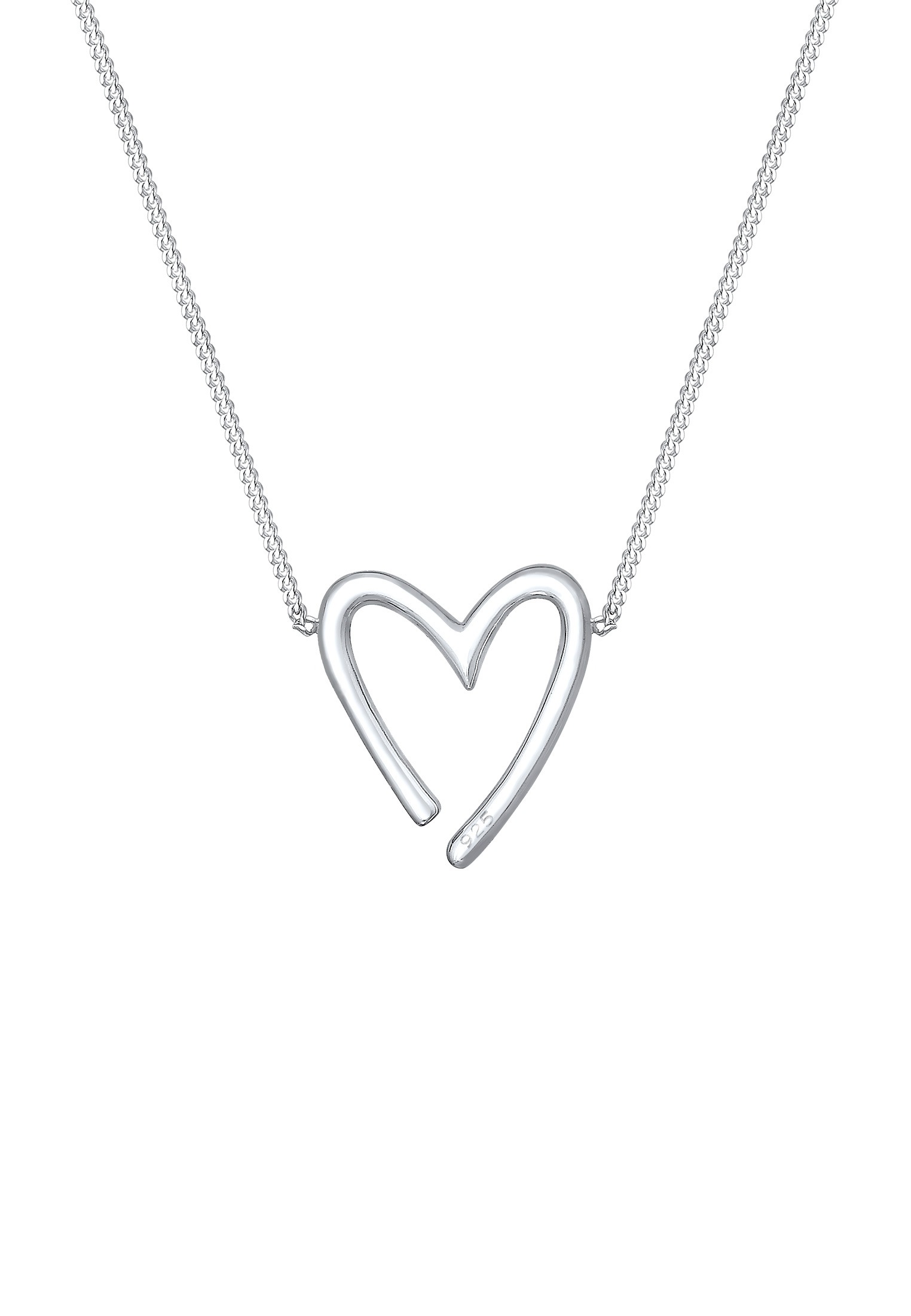 Elli Kette mit Anhänger »Halskette Anhänger Herz 925 Sterling Silber«