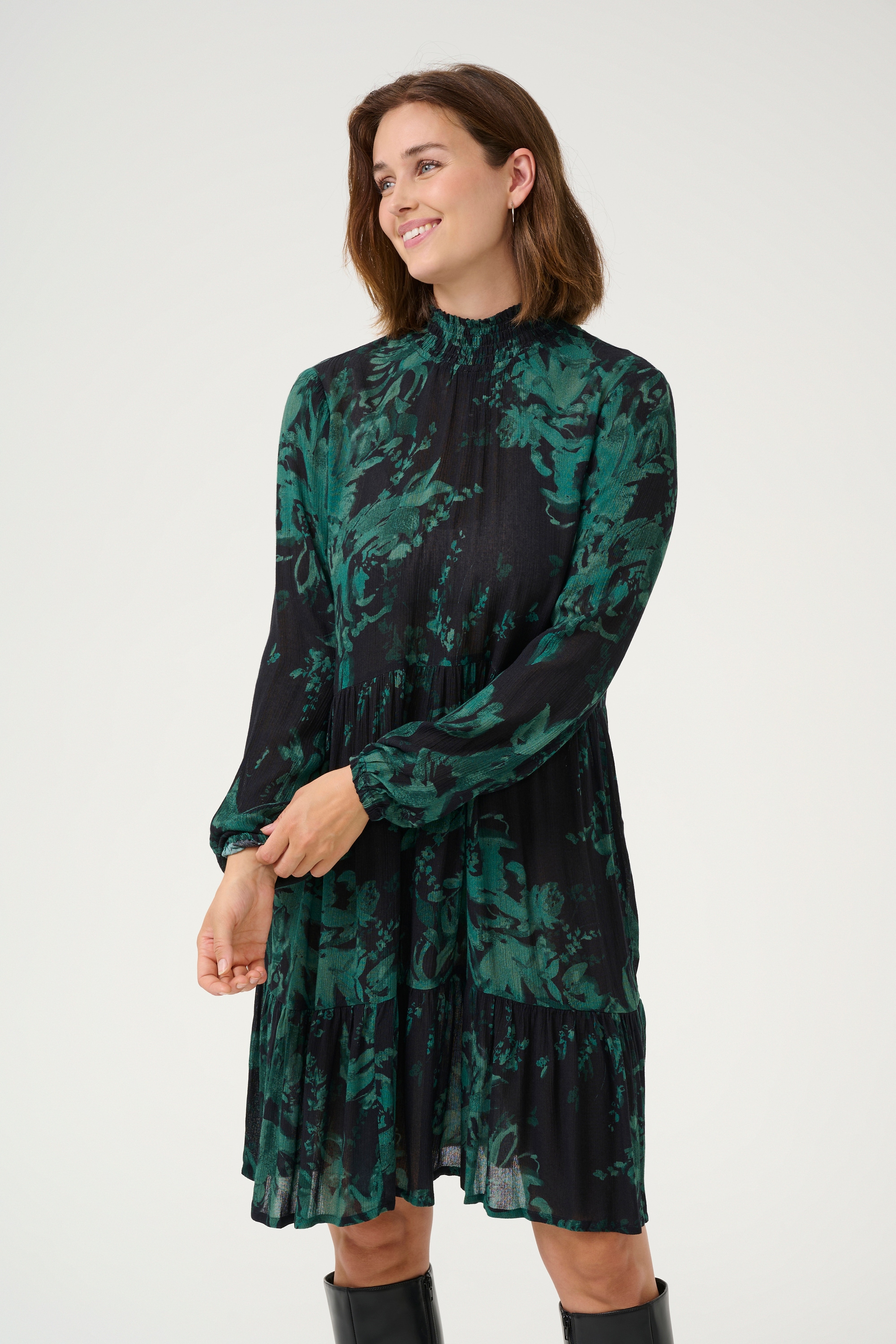 KAFFE Midikleid »Kleid KArikka«