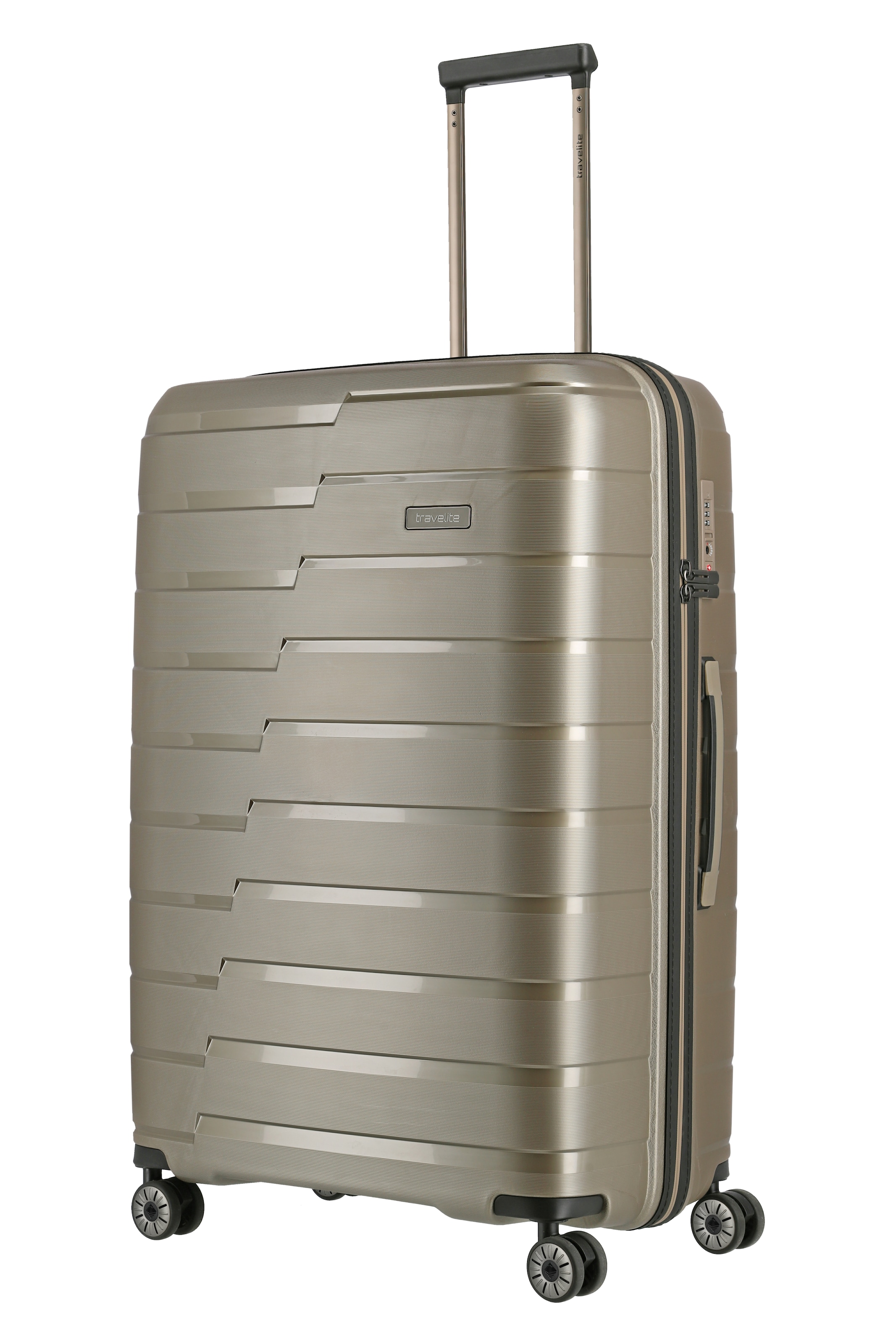 travelite Trolleyset »AIR BASE 3-teilig Reisekoffer Hartschale« mit TSA-Schloss und bruchfester Polypropylen-Schale