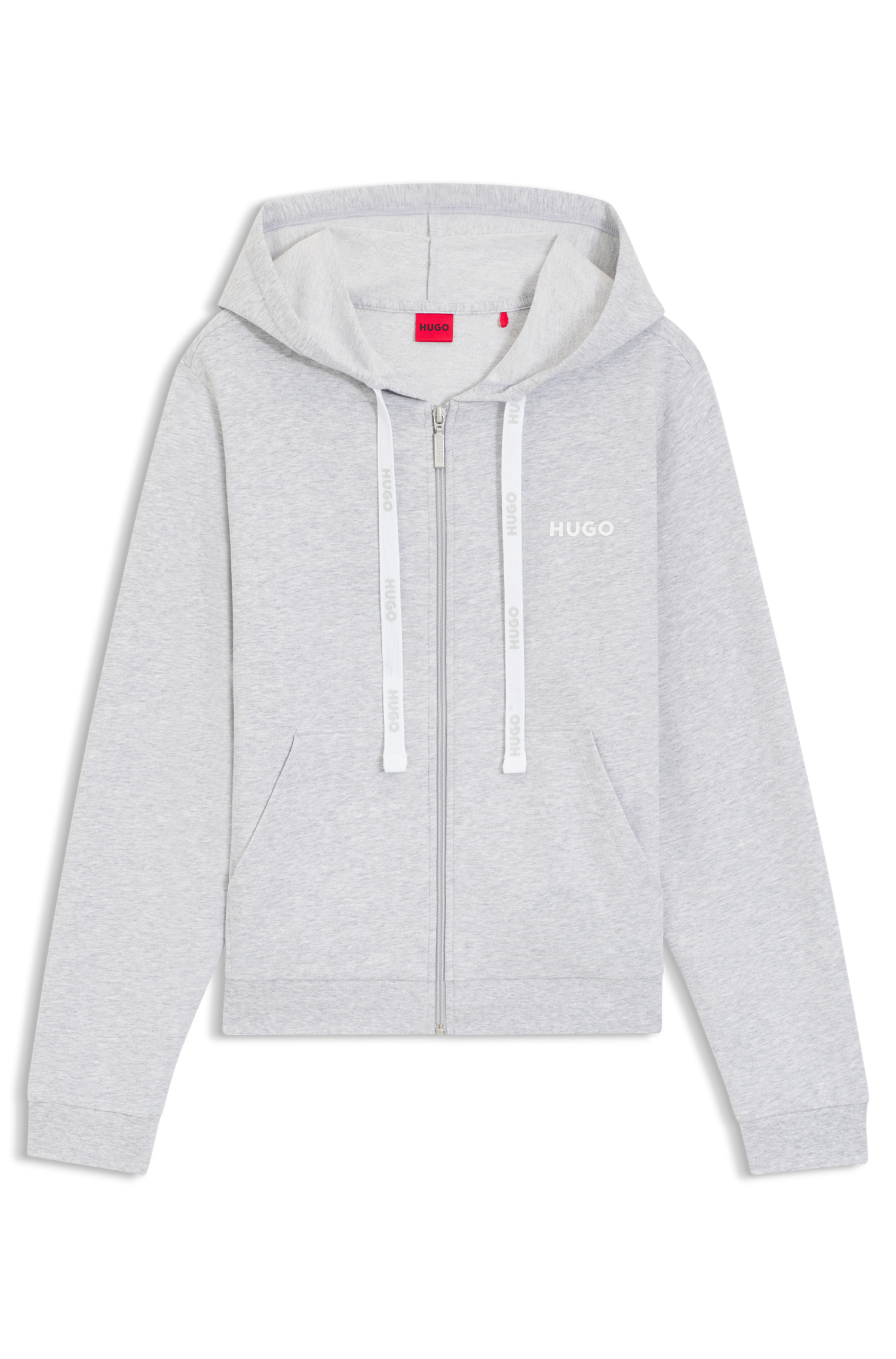 HUGO Underwear Sweatjacke Kapuze, Reißverschluss, gerade geschnitten