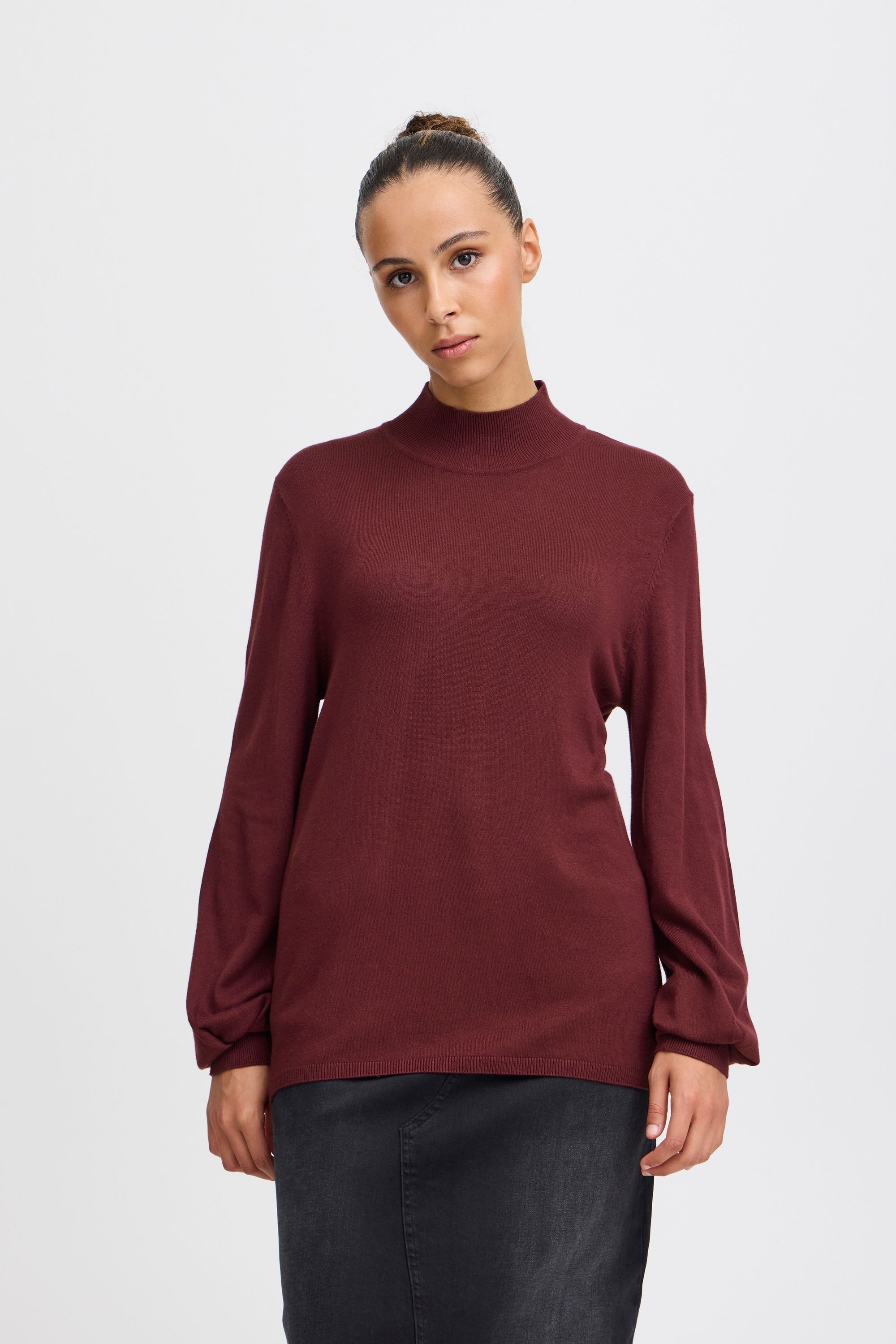 Ichi Strickfleece-Pullover »Strickpullover IHMAFA TURTLE LS«