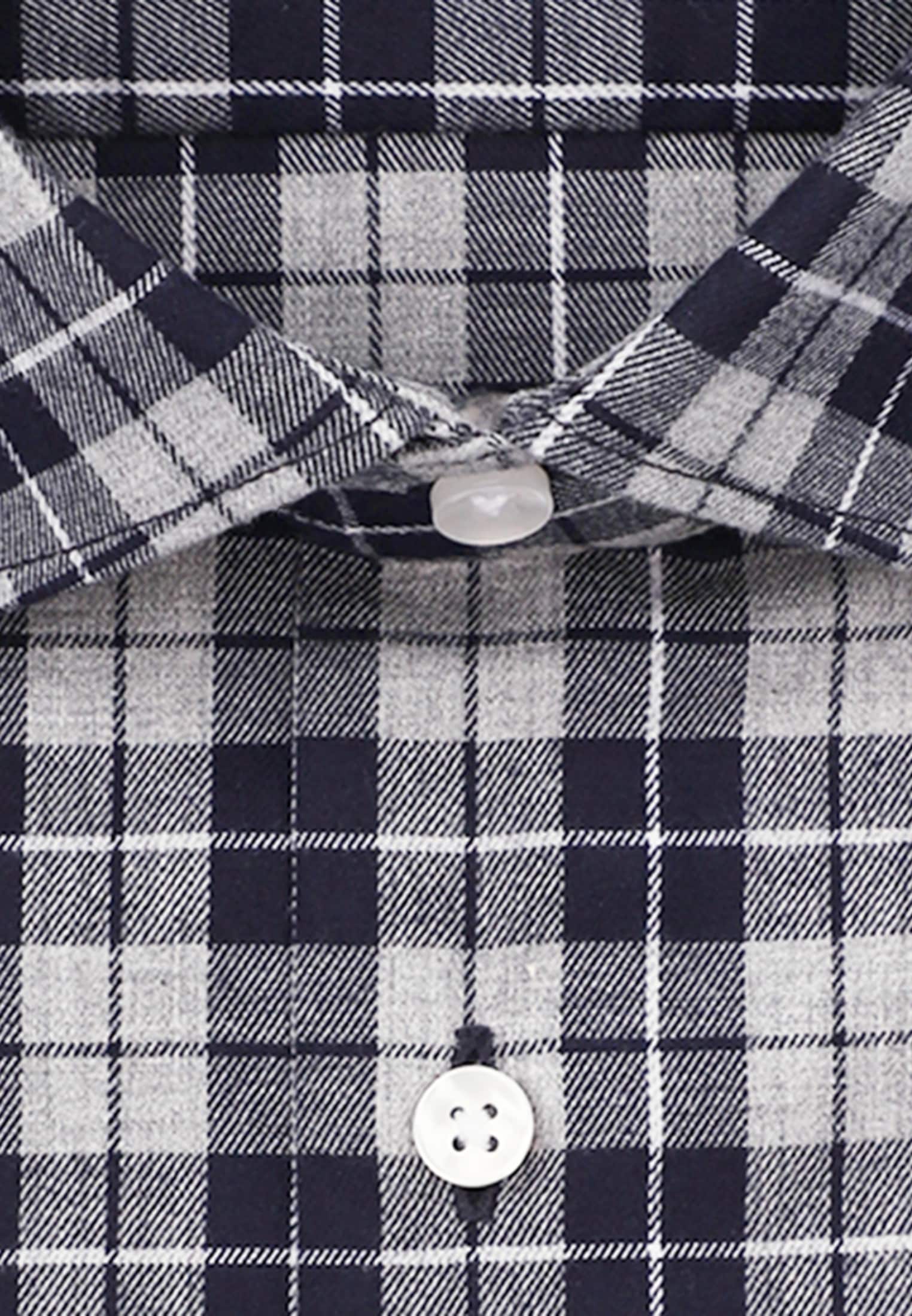 seidensticker Flanellhemd »Slim«, Slim Extra langer Arm Kentkragen Karo