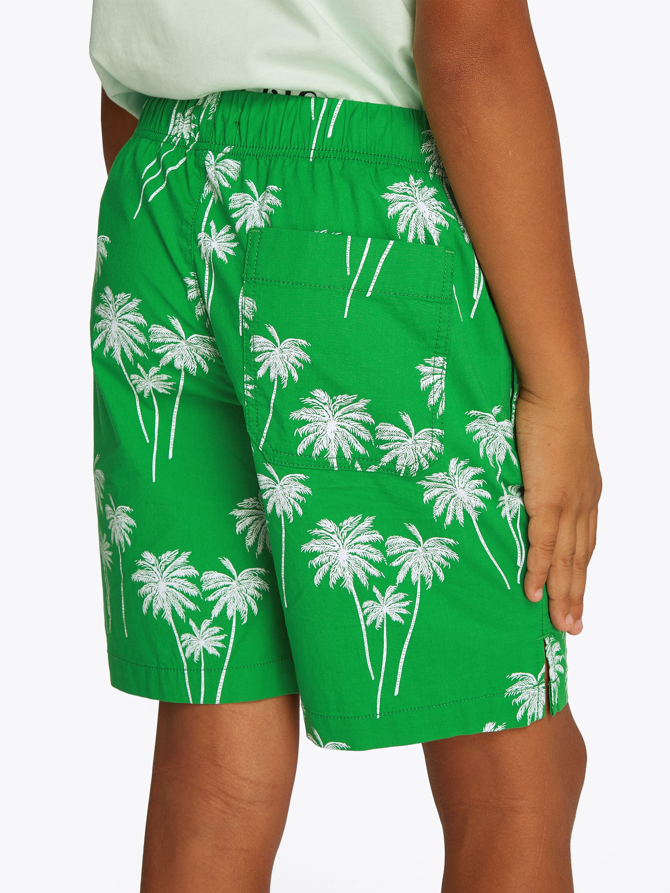 Tommy Hilfiger Shorts »STRETCH POPLIN PRINTED SHORT«, mit Palmenprint