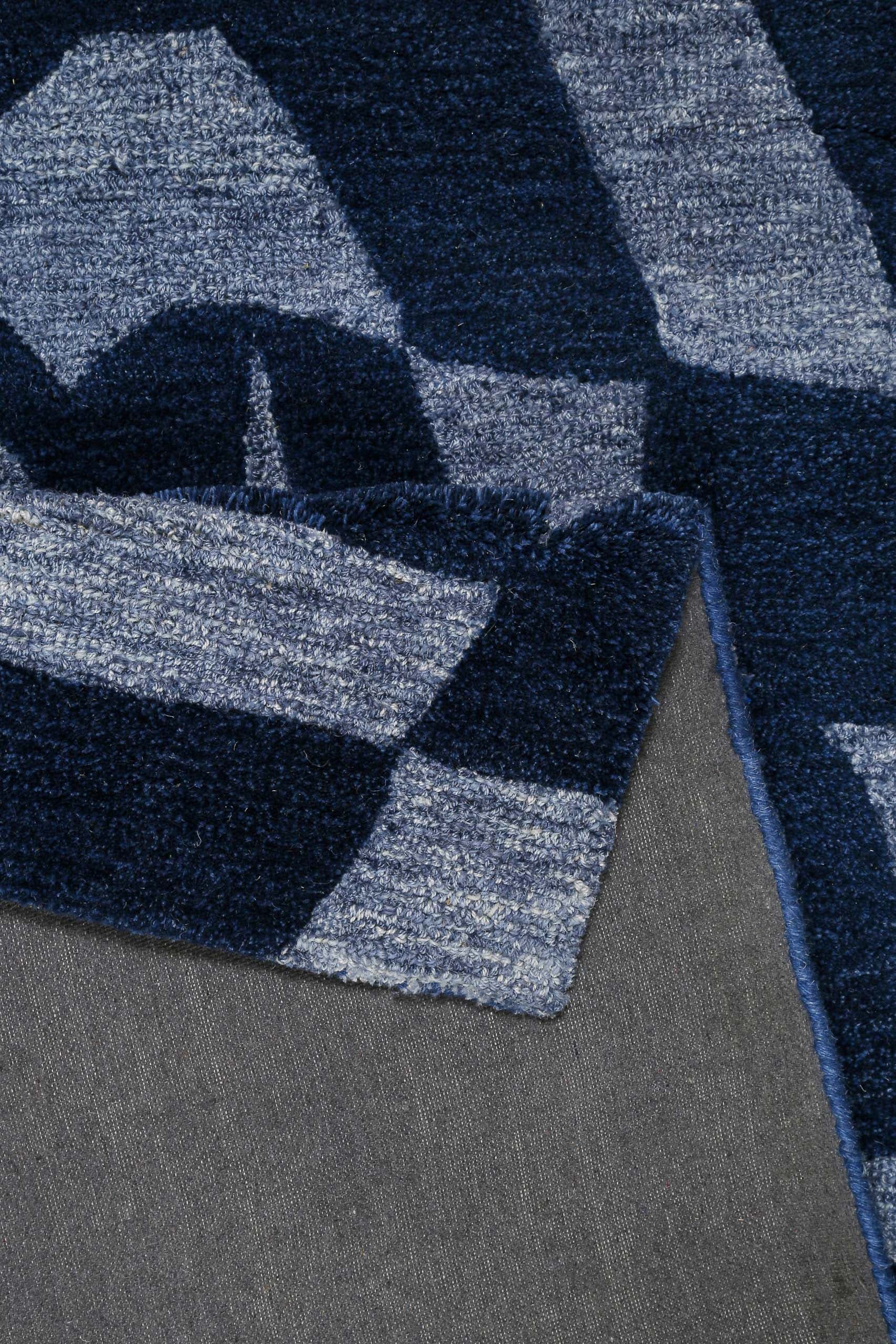 Wecon home Teppich »Ocean State« rechteckig 10 mm Höhe handgefertigt, gemustert, pflegeleicht, Wolle, Wohnzimmer, Esszimmer