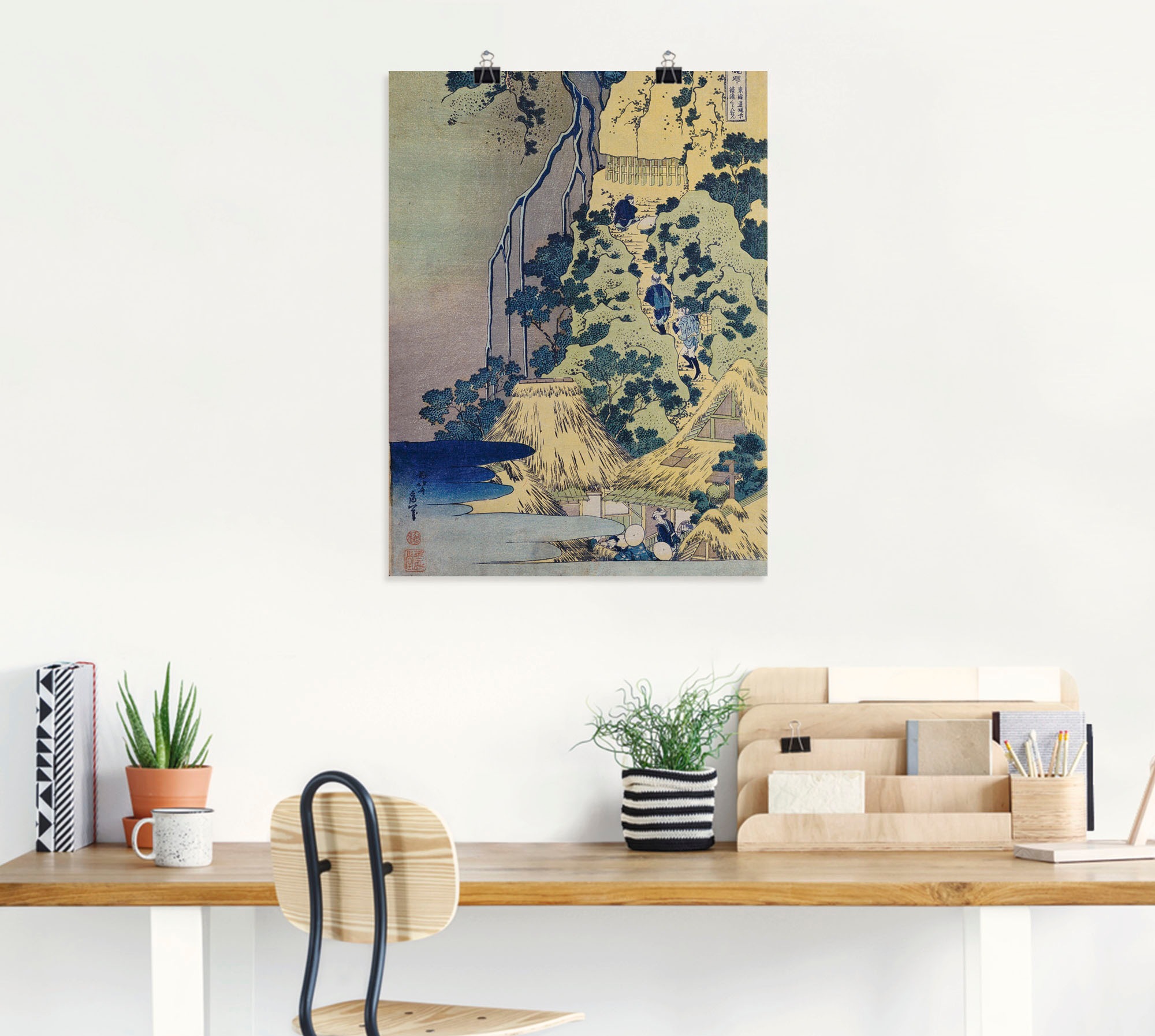 Artland Wandbild »Reisende beim Aufstieg eines Berges«, Berge, (1 St.), als Leinwandbild, Poster in verschied. Größen