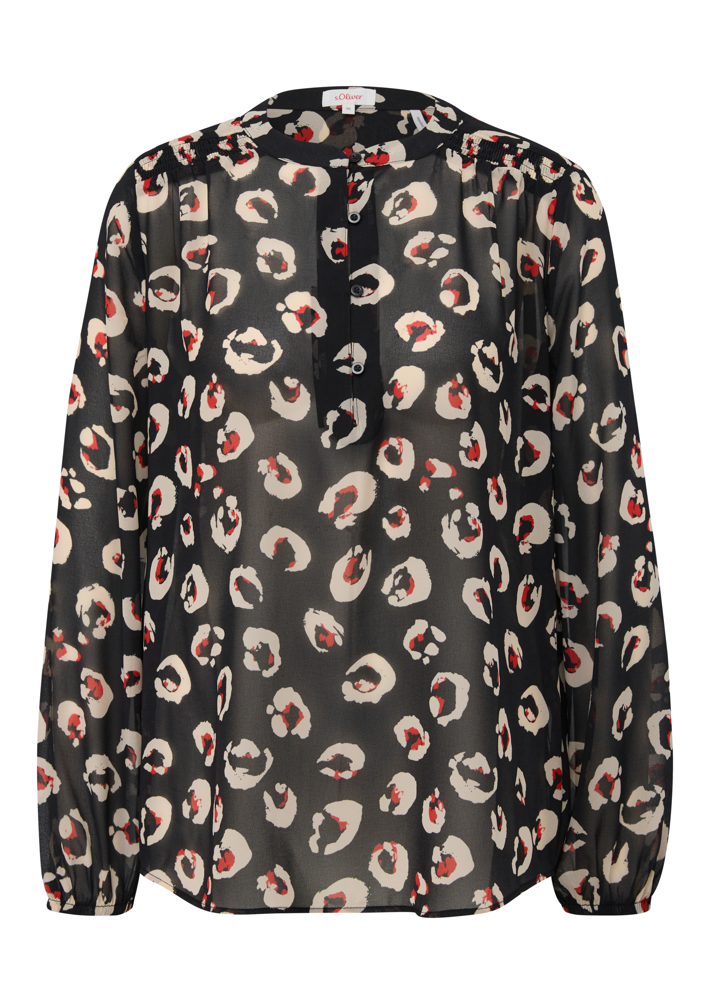 s.Oliver Druckbluse, mit auffälligem Printmuster
