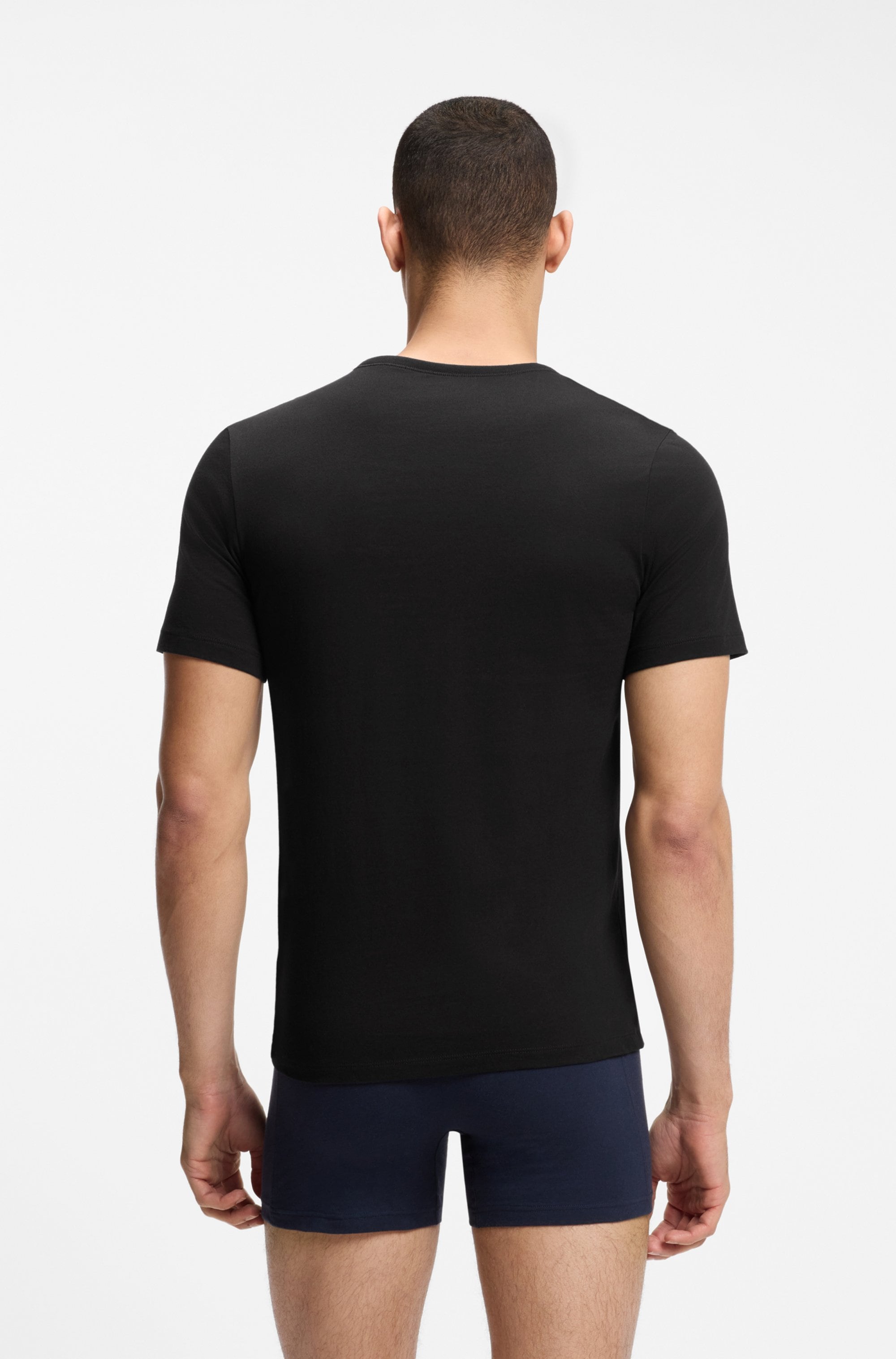 BOSS T-Shirt »Rundhals BOSS ONE« Packung, 3er-Pack, 3 Stk. mit dezentem BOSS Logo-Print