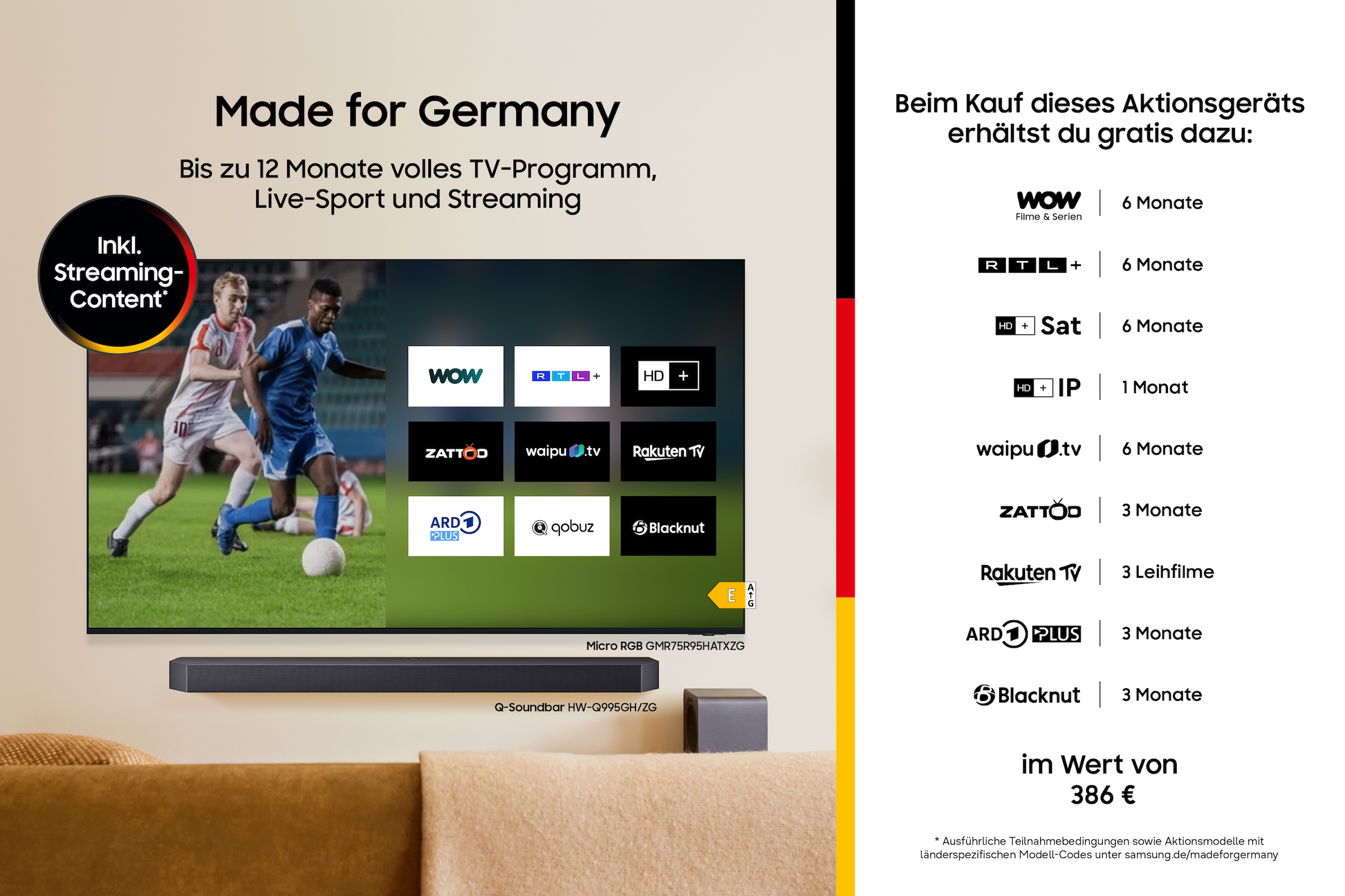 Samsung OLED-Fernseher »GQ48S90FAE« 120 cm/48 ″ Smart-TV HDR, Dolby Atmos & AI Sound, Gaming Hub, Upscaling Pro, bis zu 144Hz