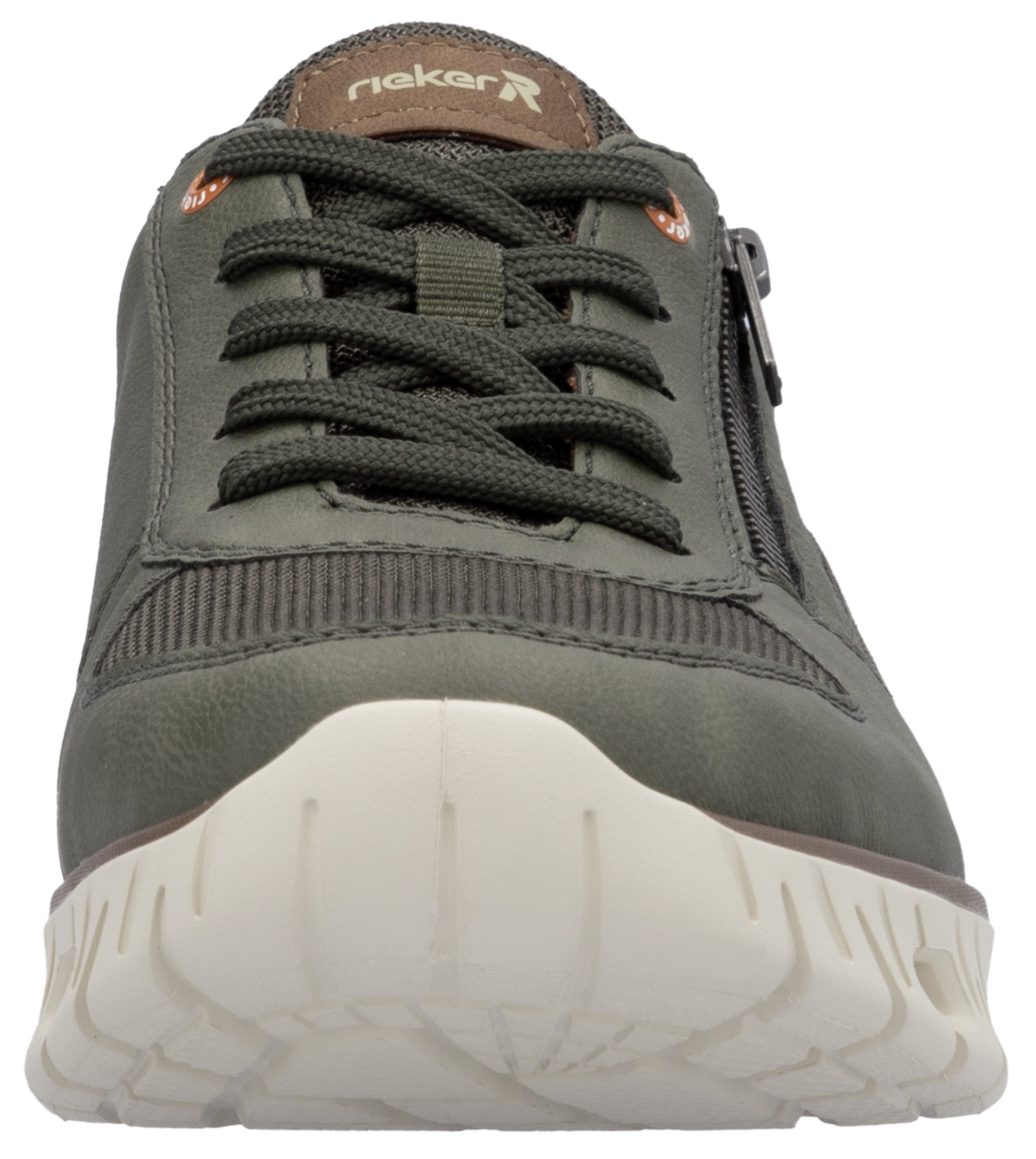 RIEKER Sport Sneaker, Schnürschuh, Freizeitschuh, Halbschuh mit Reißverschluss