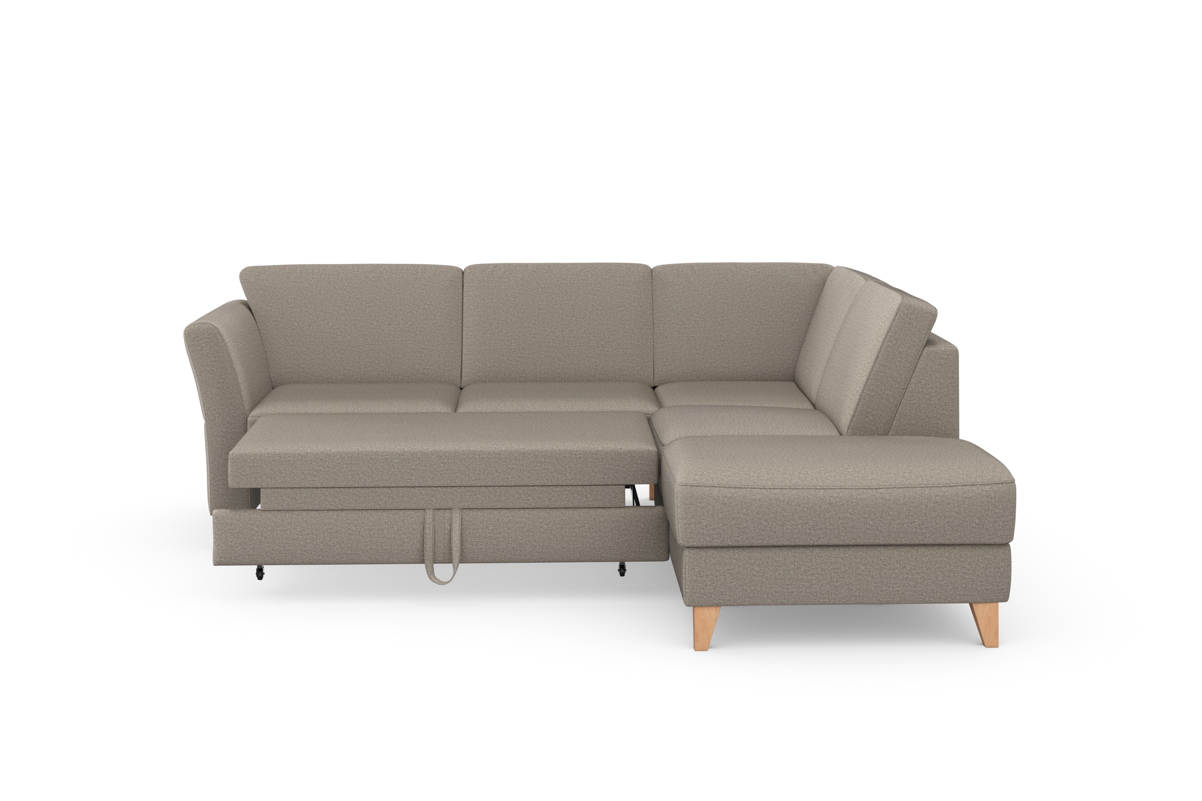 sit&more Ecksofa »Visby L-Form«, Wahlweise mit Bettfunktion und Stauraum, frei im Raum stellbar