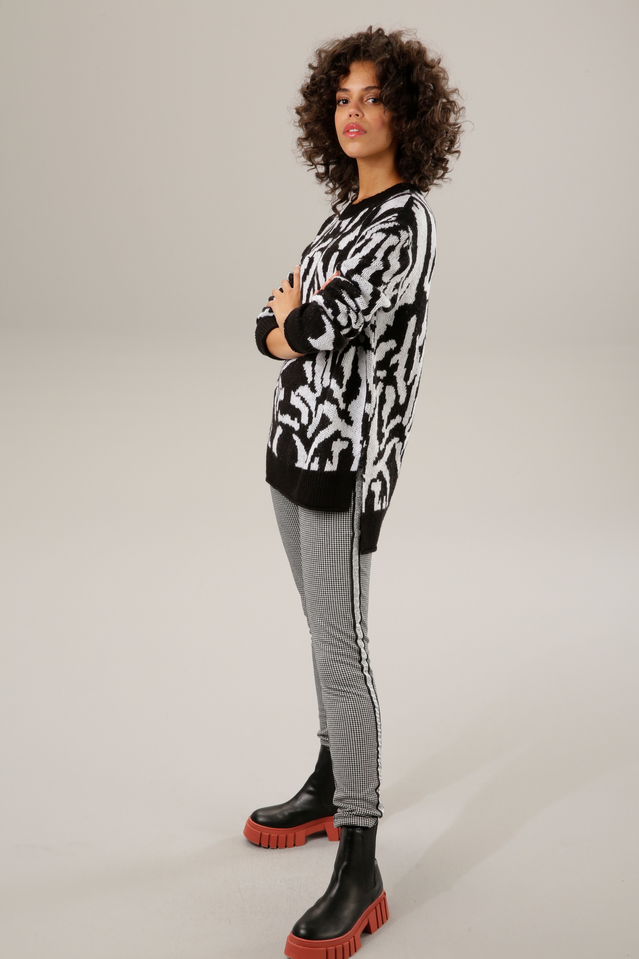 Aniston CASUAL Strickpullover, mit graphischem Jacquard-Muster bestellen im  OTTO Online Shop