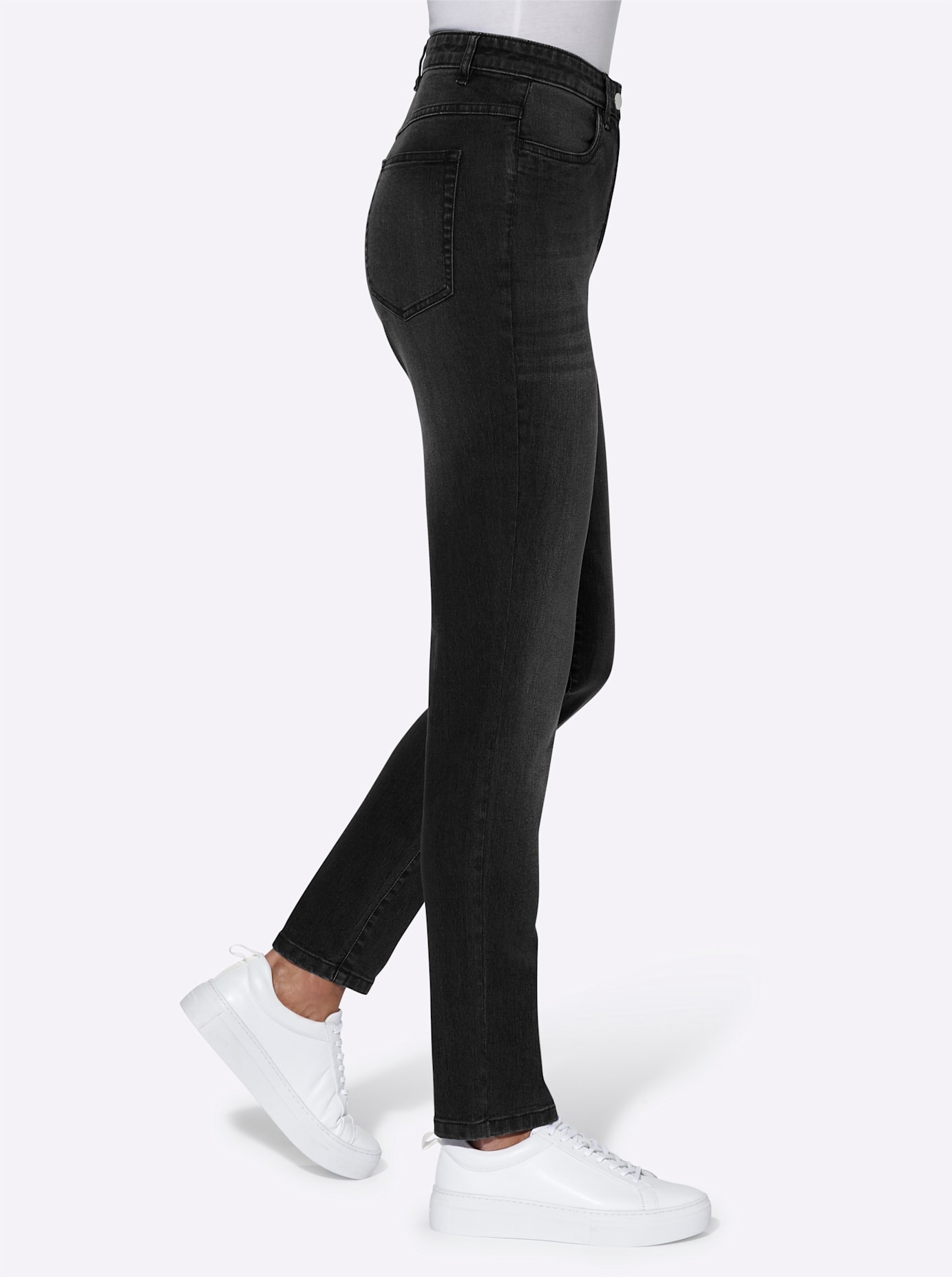 Classic Basics High-waist-Jeans, (1 tlg.)