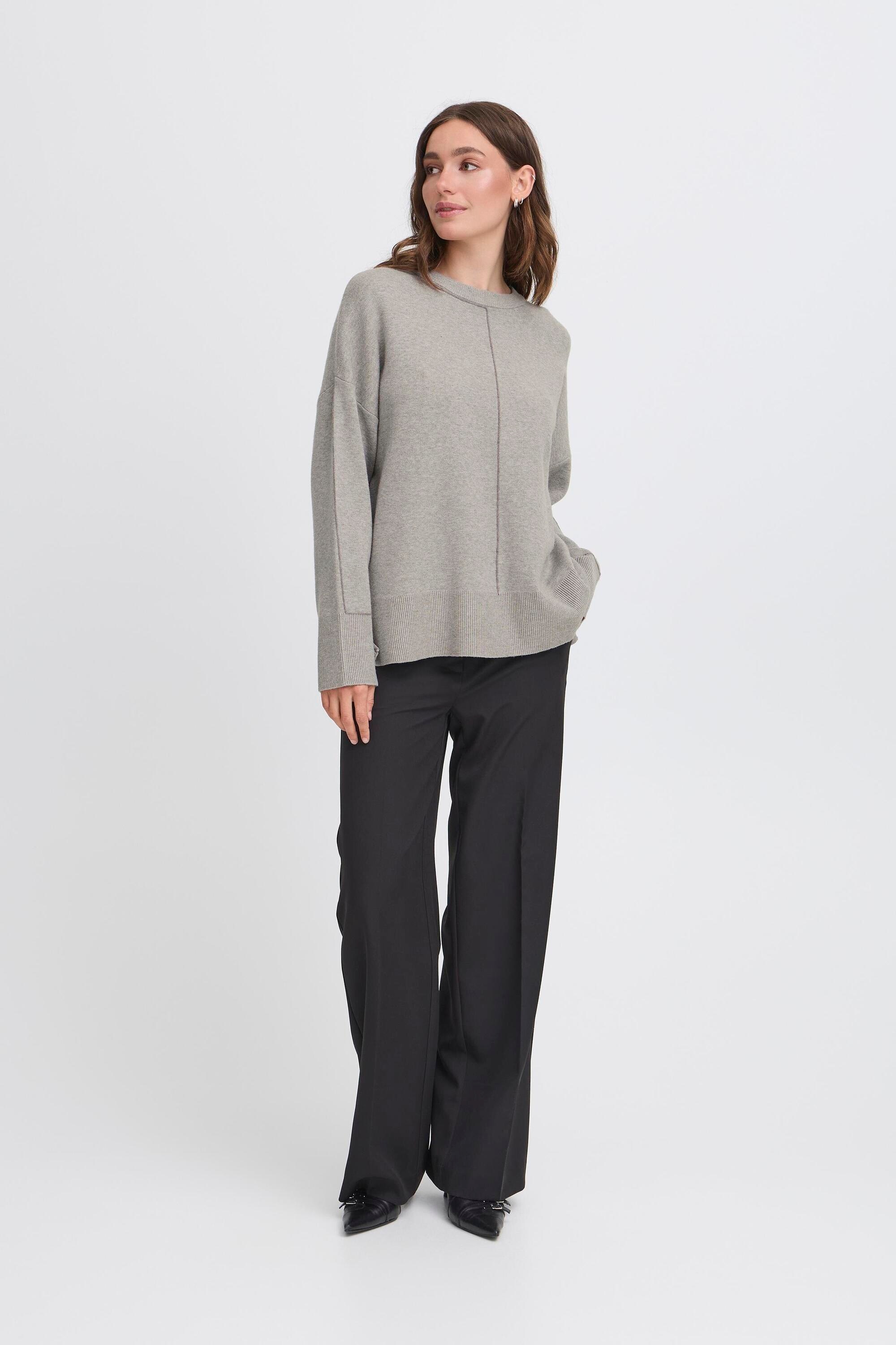 Ichi Strickpullover »Damen Langarm IHBALLIA«