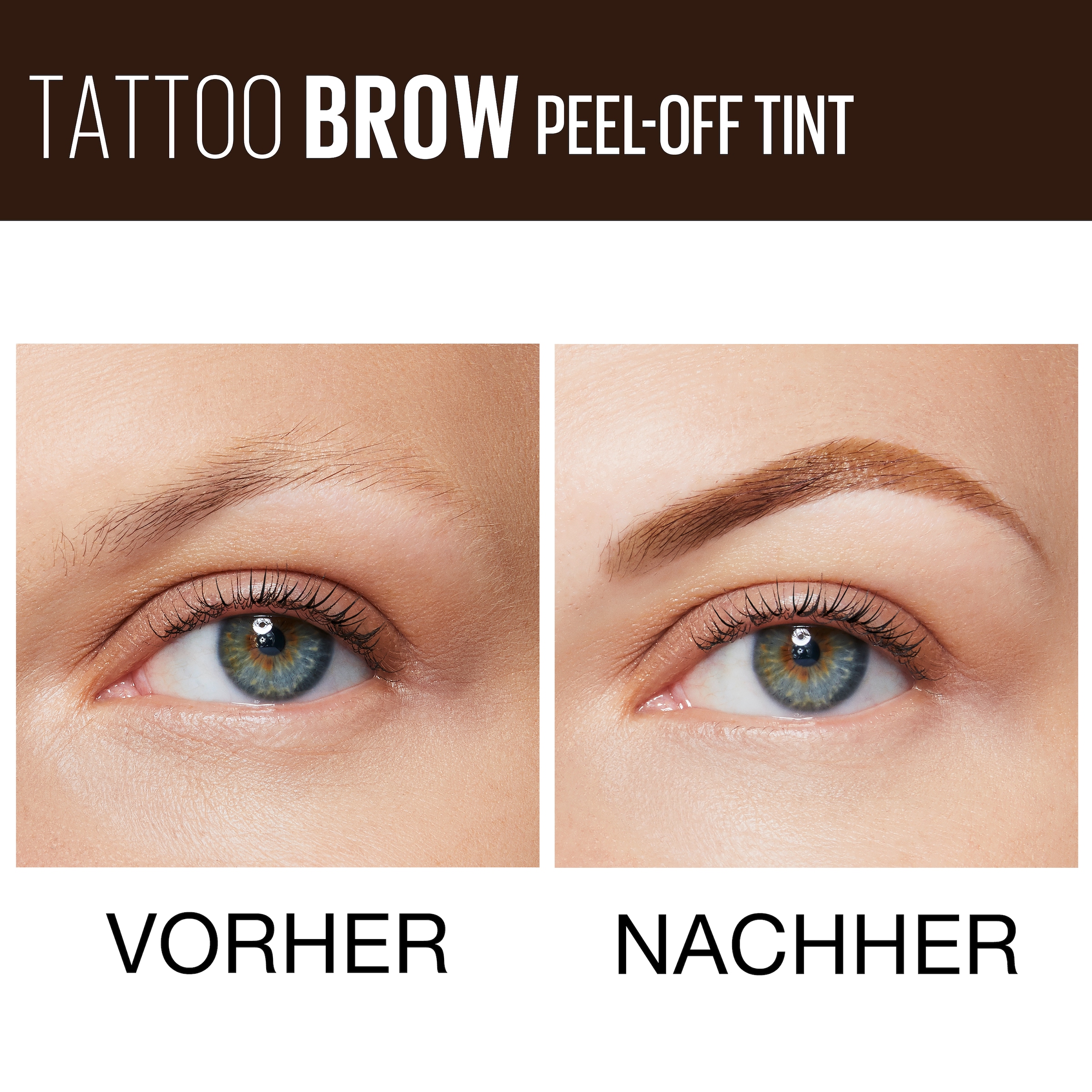 MAYBELLINE NEW YORK Augenbrauen-Gel »Eye Brow Tattoo Gel«, mit innovativer Peel-off-Formel