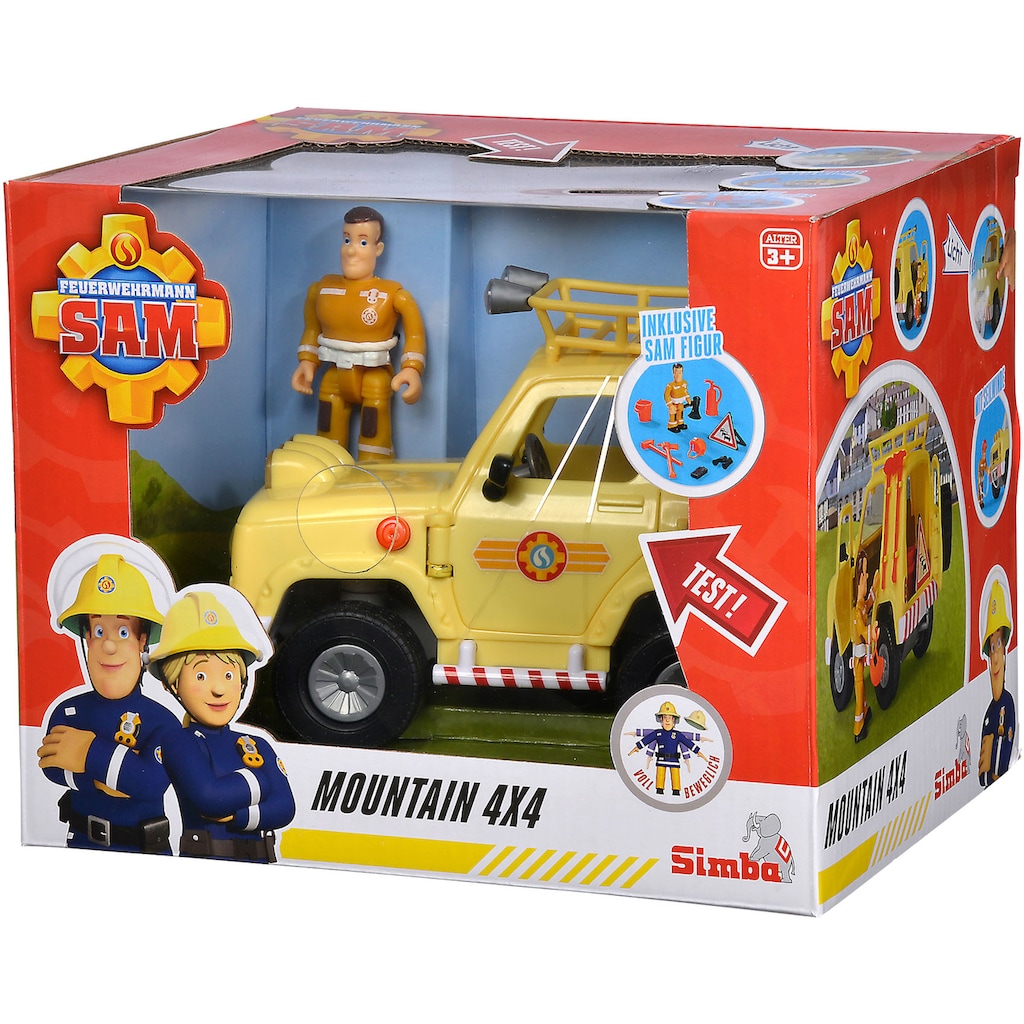 SIMBA Spielzeug-Auto »Feuerwehrmann Sam, 4x4 Geländewagen«