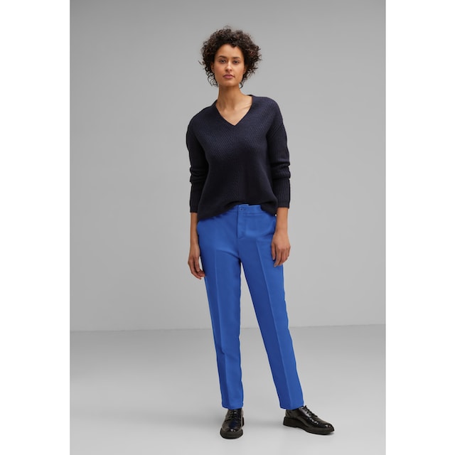 STREET ONE Stoffhose »Solid Twill Pants«, im Loose Fit bei OTTOversand