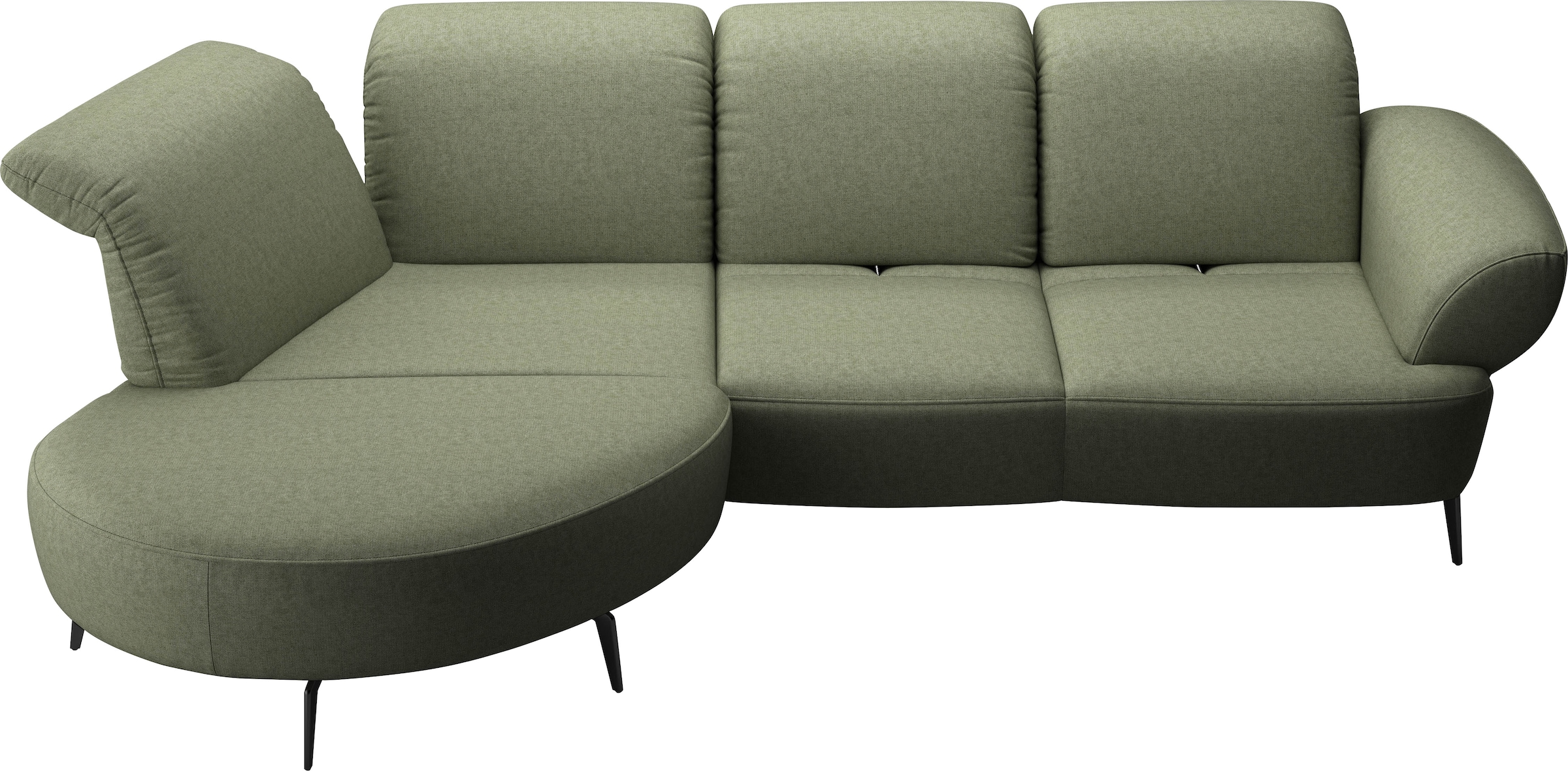 sit&more Ecksofa »Dance, L-Form, inkl. Sitztiefenverstellung«, inkl. Click&Seat, optional mit Kopfteilverstellung