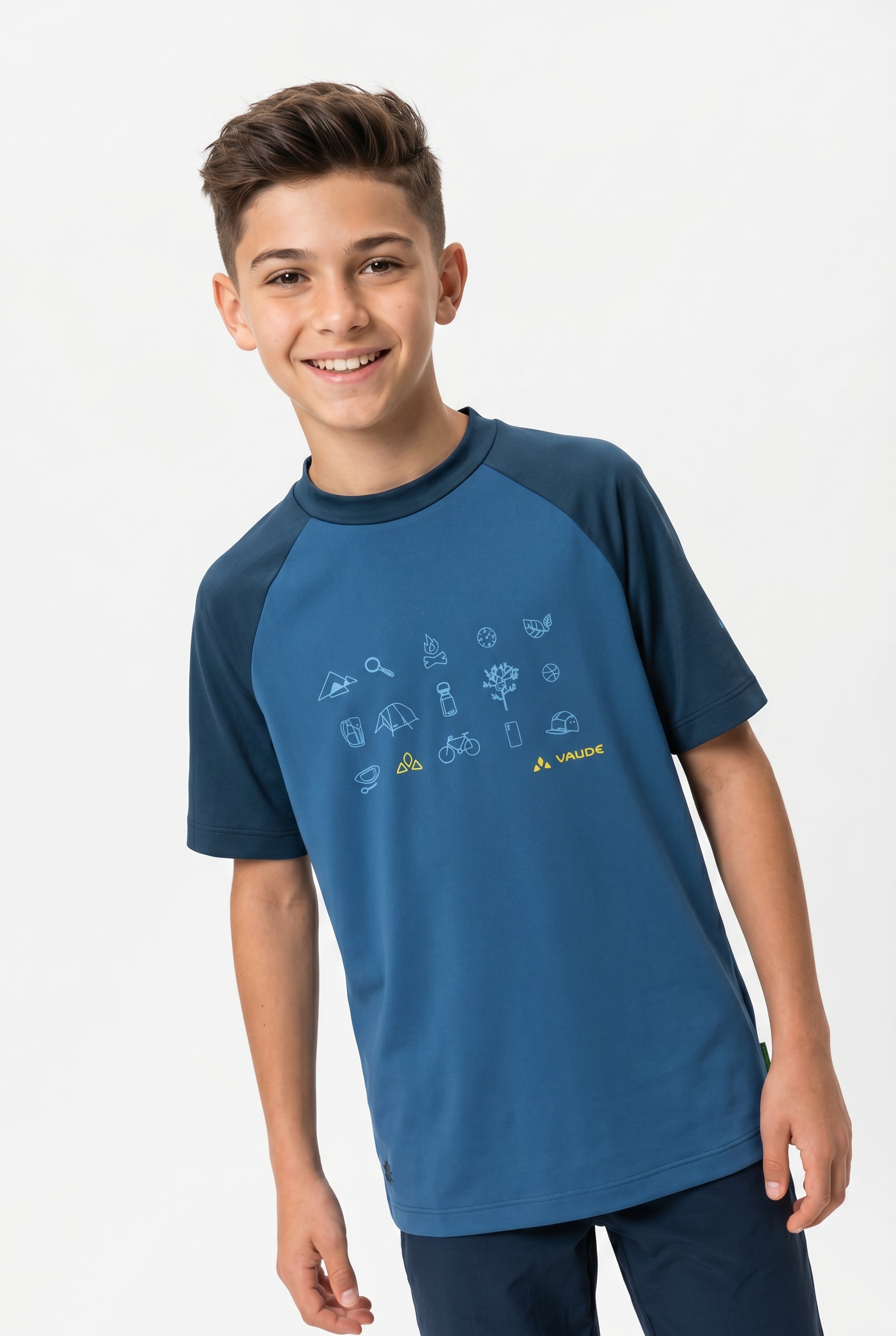 VAUDE Funktionsshirt »Kids Solaro T-Shirt III« für Kinder, elastisches Material, schnelltrocknend, hoher UV-Schutz