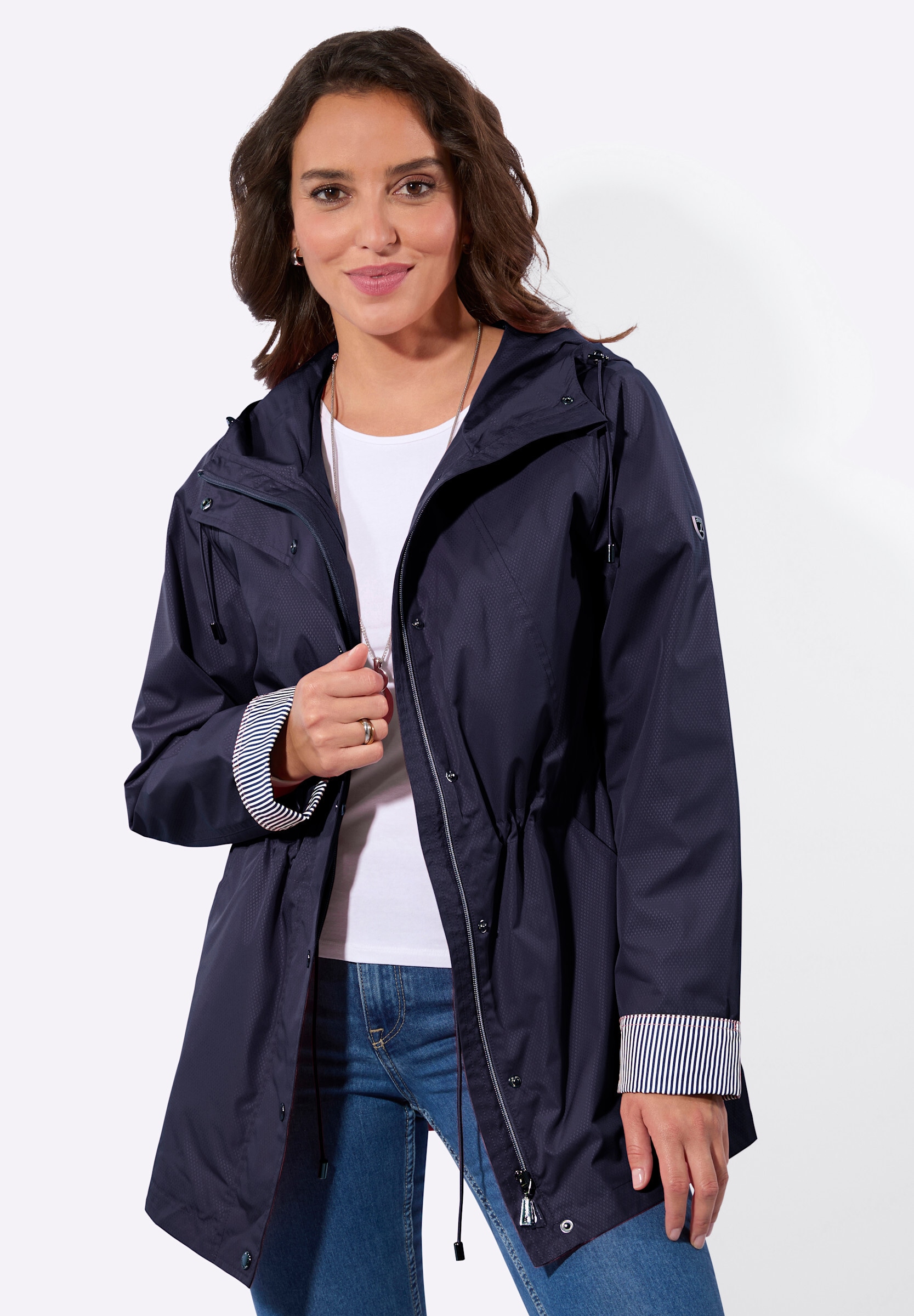 Witt Allwetterjacke »Jacke Übergangsjacke mit Streifen-Details« mit Kapuze
