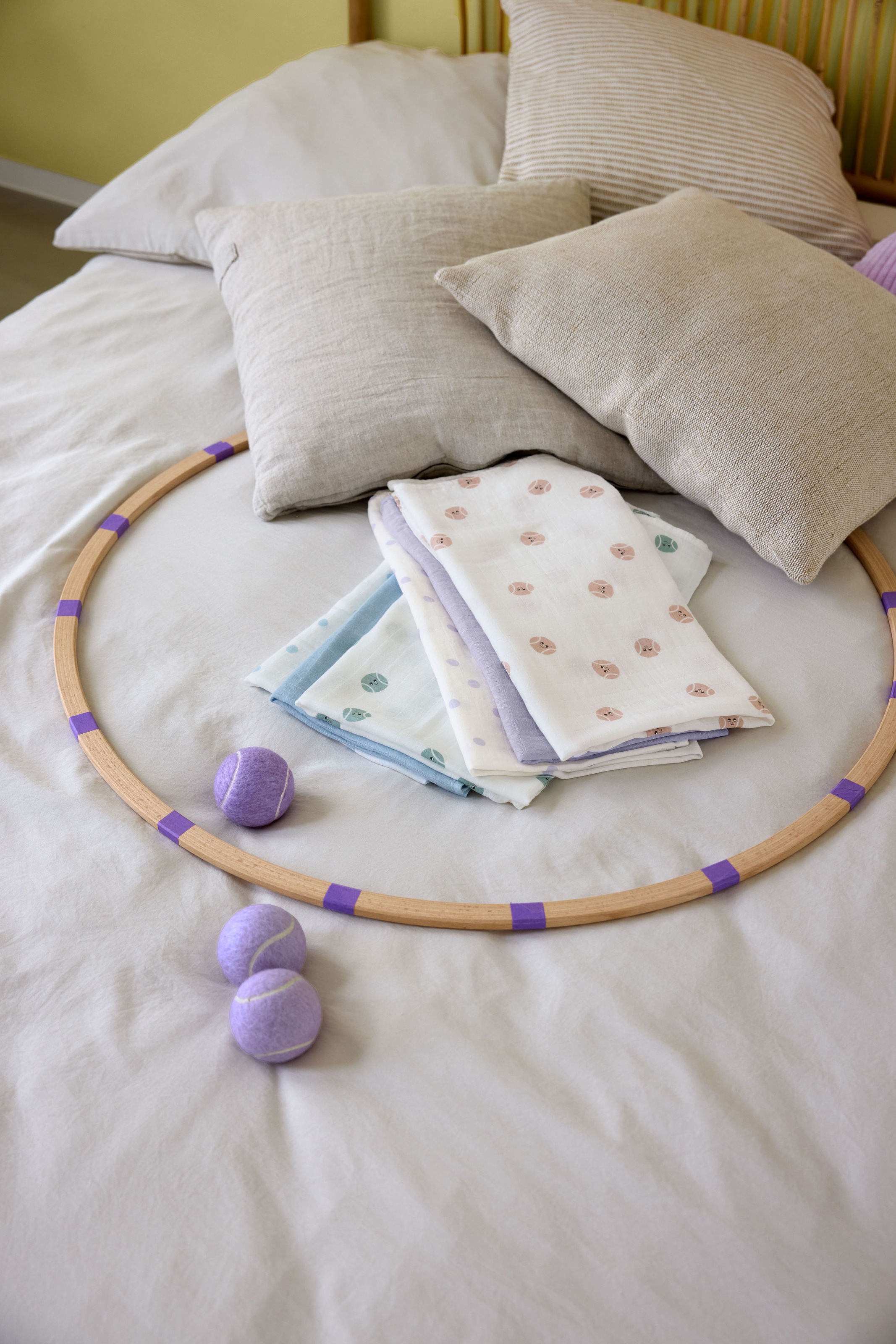 LÄSSIG Stoffwindeln »Tiny Team, Mulltuch-Set, blue« Set, 3 Stk. tlg.