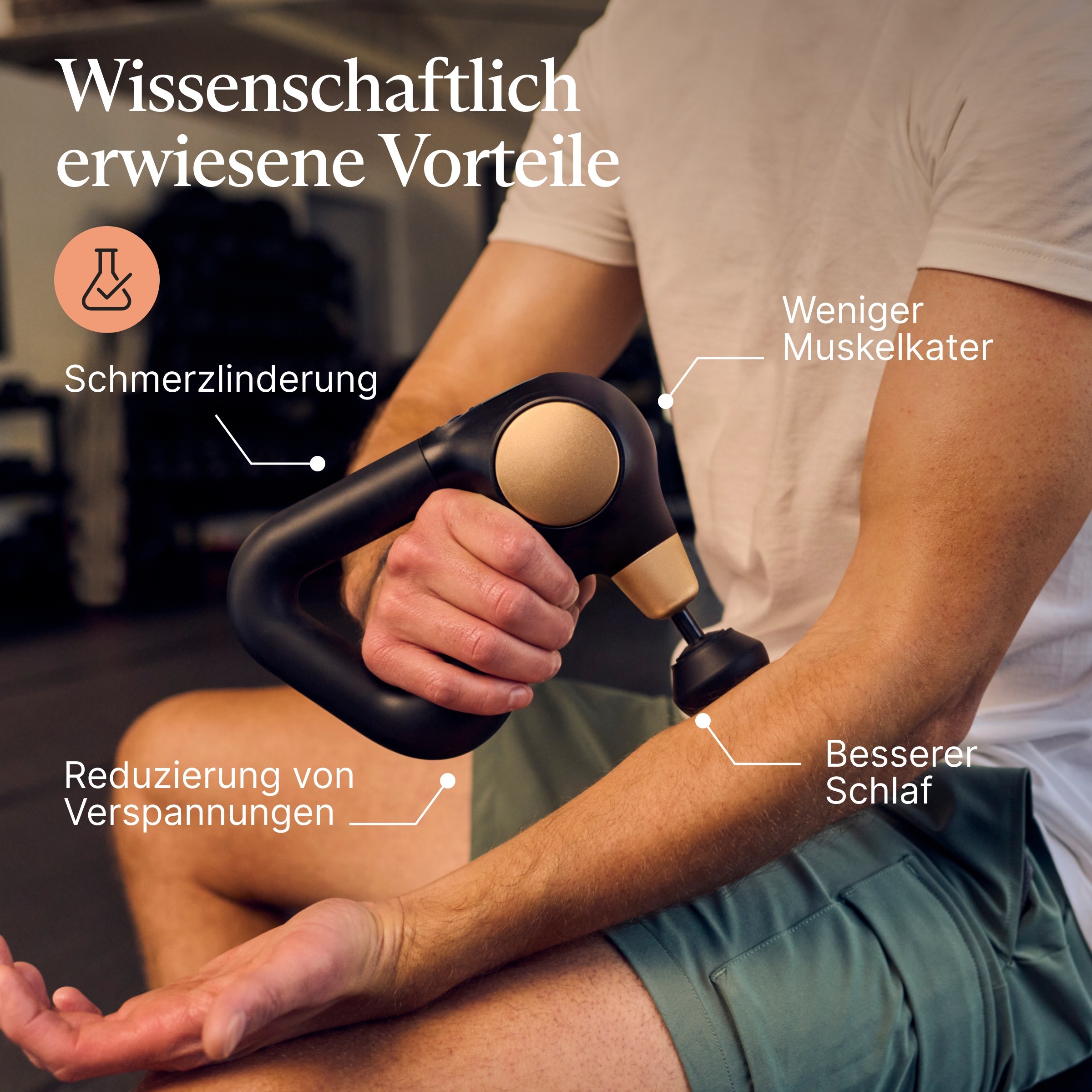 Therabody Massagepistole »Theragun Sense 2« Schmerzen & Muskelkater lindern, Verspannungen lösen, besser schlafen
