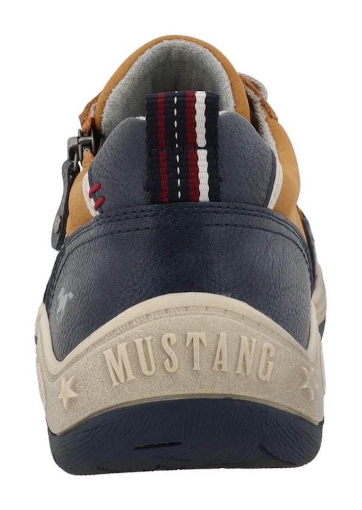 Mustang Shoes Sneaker »Benedetto«  Halbschuh, Schnürschuh, Freizeitschuh mit markantem Kontrastbesatz