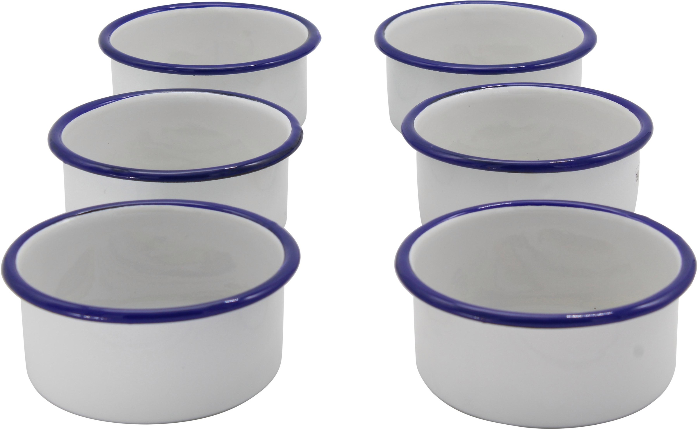 Krüger Servierschale »Husum« 6 Stk. aus Stahl Ø 10 cm in weiß, Größe Ø 10 cm