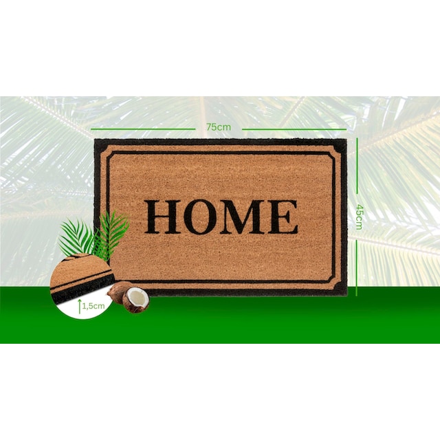 HANSE Home Fußmatte »Mix Mats Kokos Home Border«, rechteckig, Kokos,  Schmutzfangmatte, Outdoor, Rutschfest, Innen, Kokosmatte, Flur kaufen  online bei OTTO