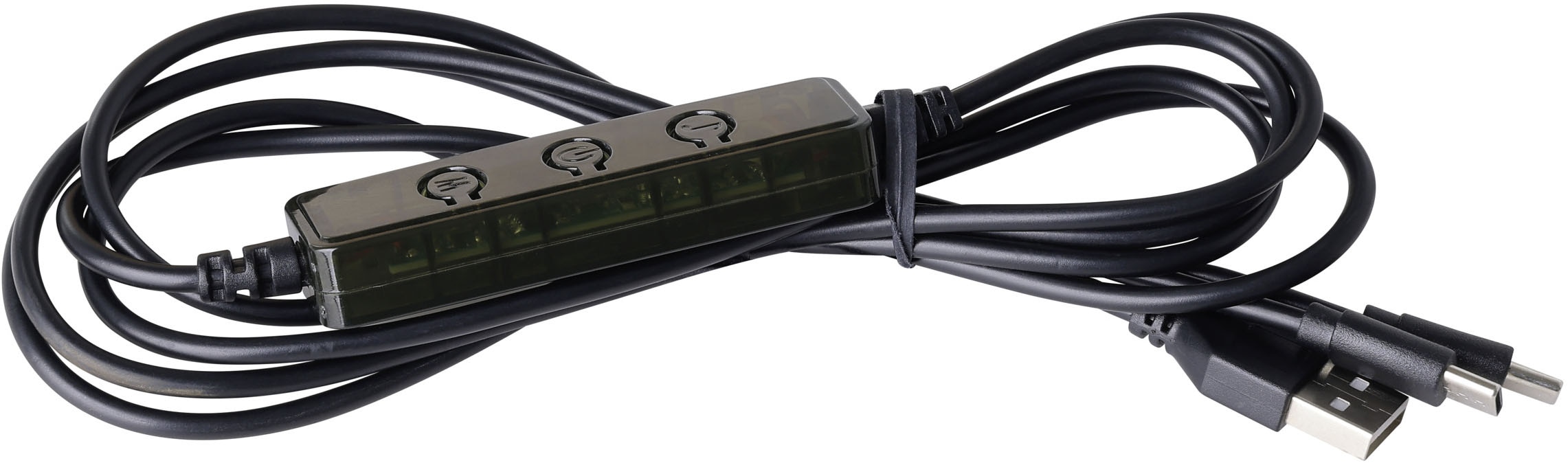 EGLO LED Dekolicht »GAMER LIGHT, Tischlampe, musikgesteuert, 2er Set, Gaming Zimmer« LED-Modul 2 Stk. RGB | warmweiß - kaltweiß Fernbedienung inkl., 150cm USB-Kabel, Musikmodi, H: 32,5cm x D: 3cm