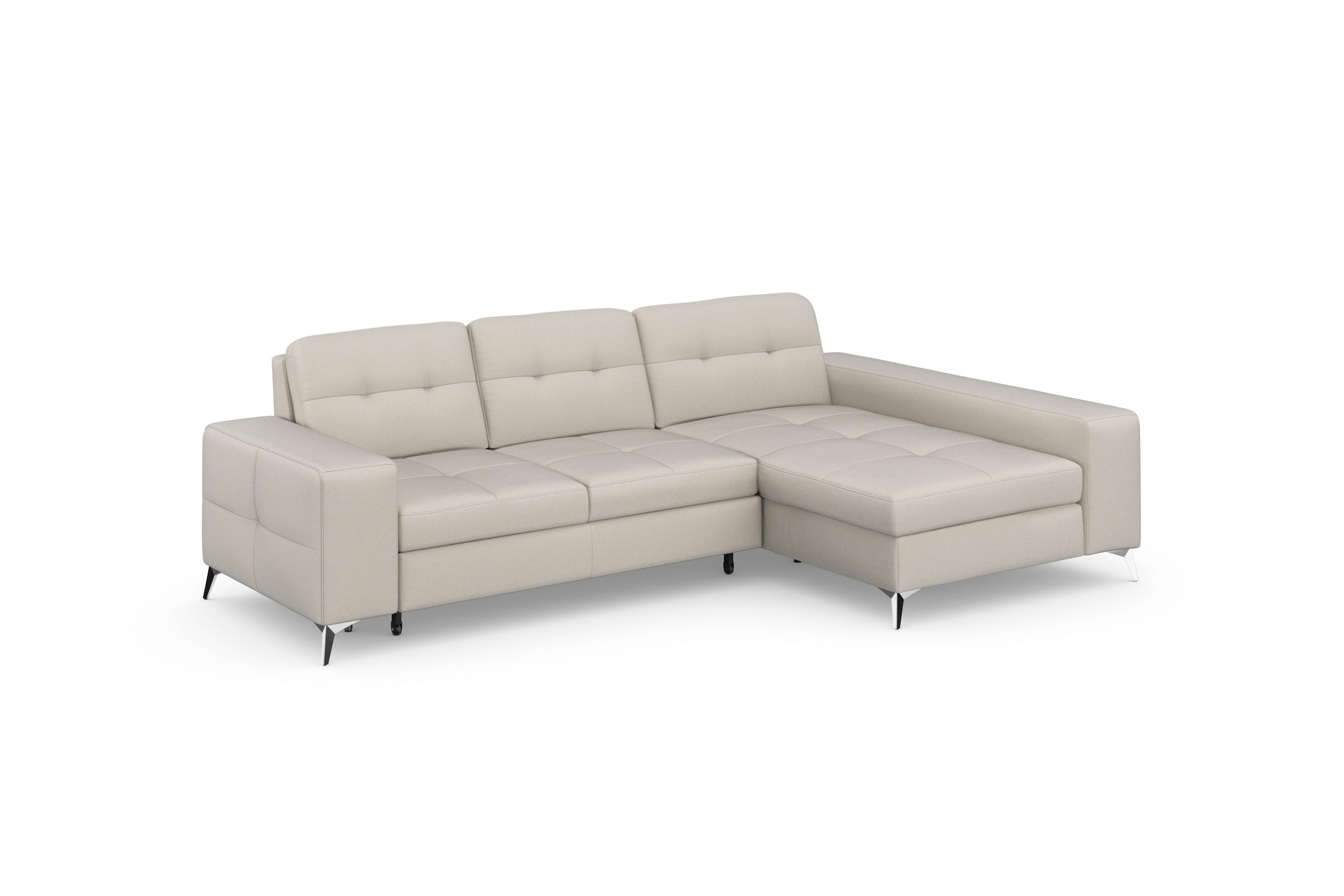 sit&more Ecksofa »Baviene L-Form«, inklusive Sitztiefenverstellung und Federkern, wahlweise Bettfunktion