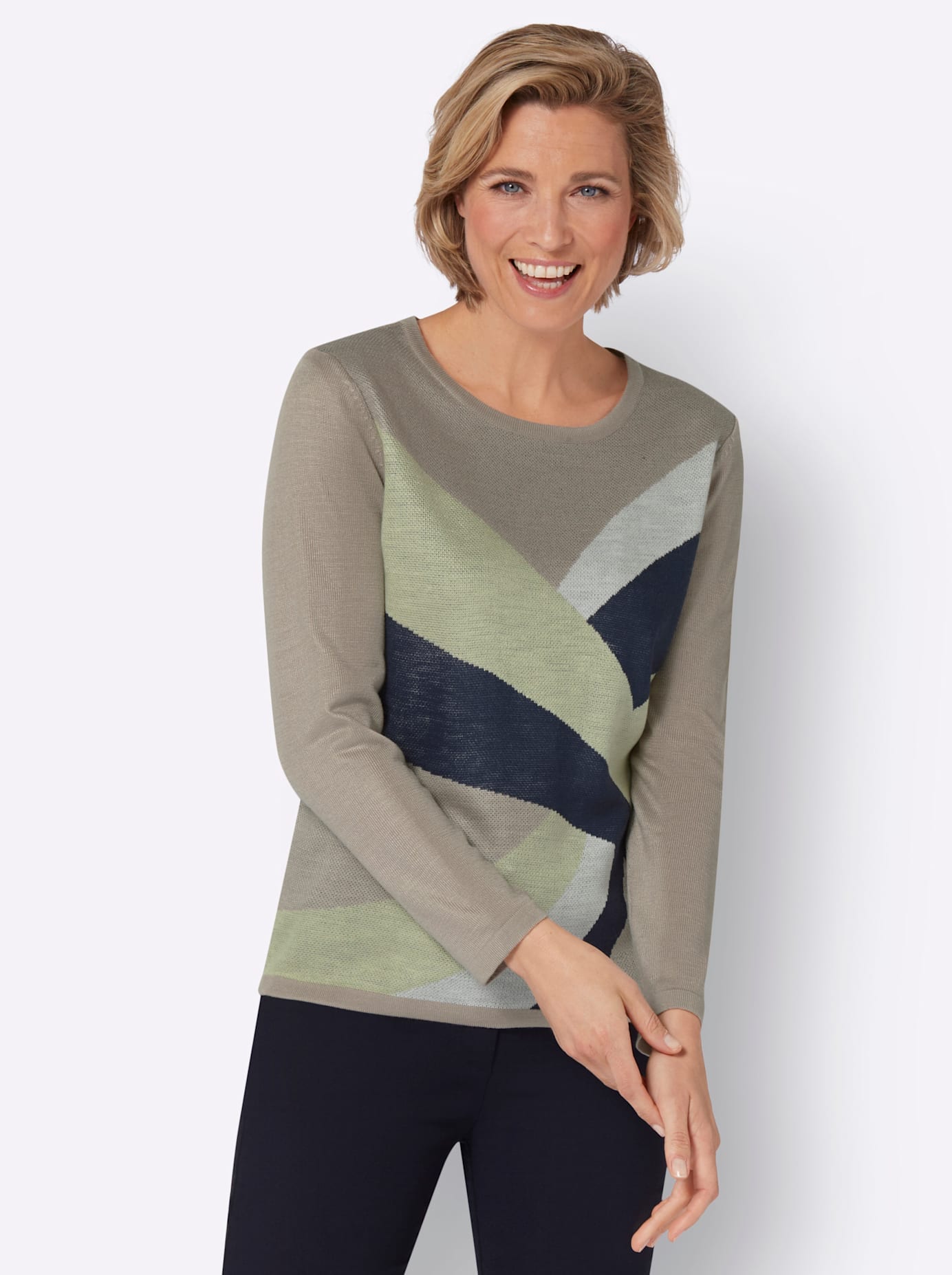 Classic Basics Jacquardpullover »Langarm-Pullover«