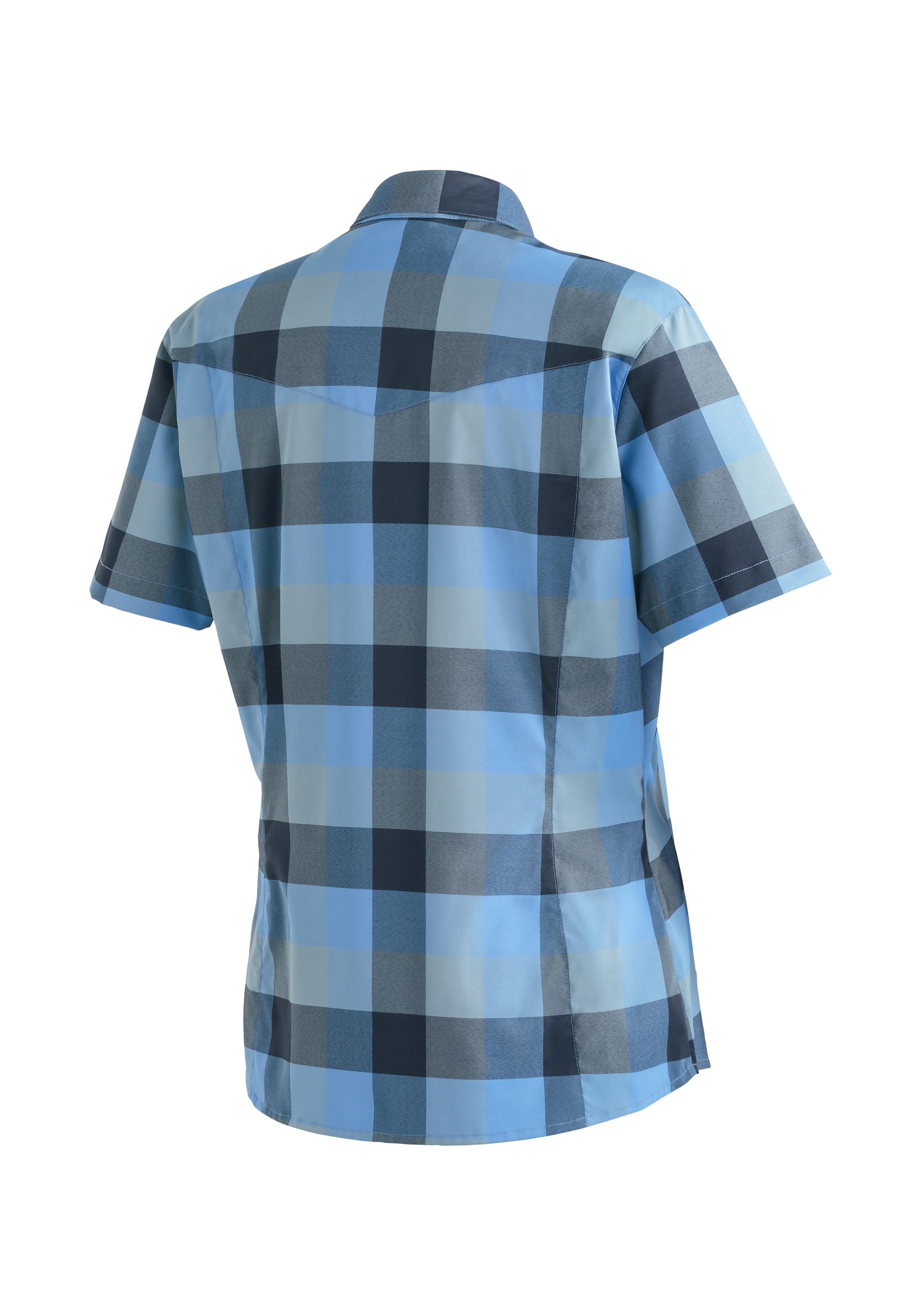 Maier Sports Outdoorbluse »Kendra S/S W«, Damen Kurzarmbluse, pflegeleichte Karobluse