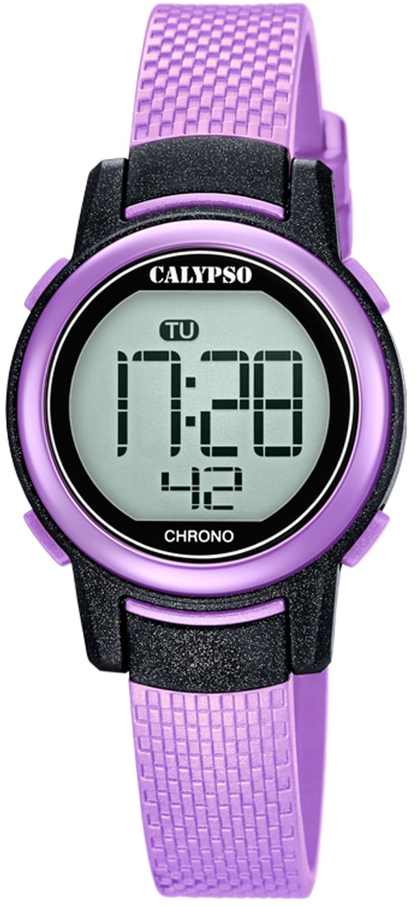 CALYPSO WATCHES Chronograph »Digital Crush, K5736/4«, Armbanduhr, Quarzuhr, Damenuhr, Digitalanzeige, Datum, Stoppfunktion