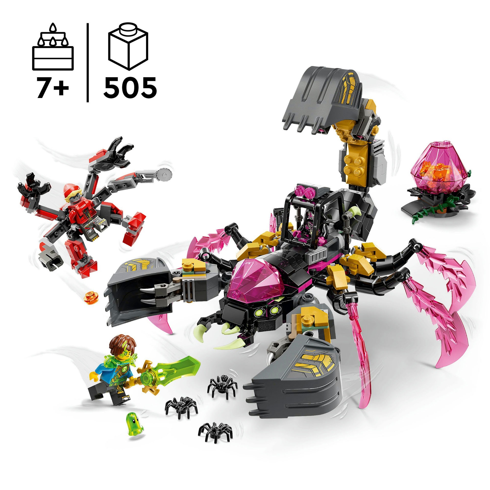 LEGO® Konstruktionsspielsteine »Albtraum-Skorpionbagger (71513), LEGO DREAMZzz« Made in Europe