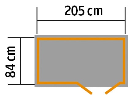 weka Fahrradbox, Mülltonnenbox, BxTxH: 205x84x151 cm