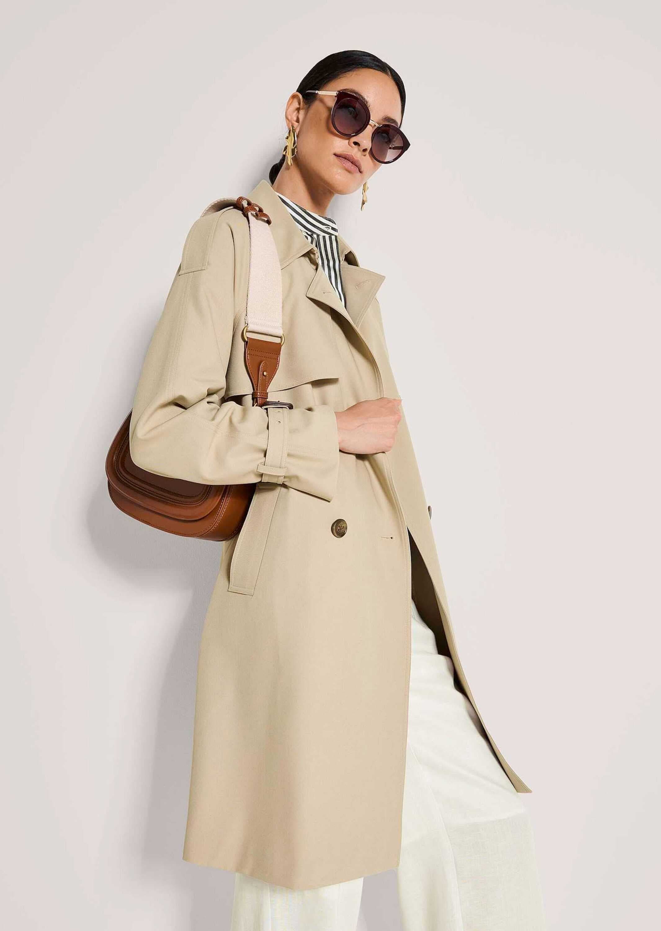 MADELEINE Trenchcoat »Trenchcoat Eleganter gefütterter Zweireiher« Trench Longform